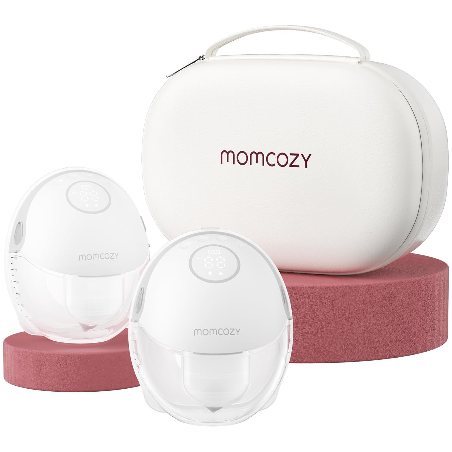 Momcozy Breast Pump Hands Free Mobile Style | M6, Wearable Breastfeeding Pump Ideal Rhythm for More Milk, DoubleFit Flange More Fit & Discreet with 3