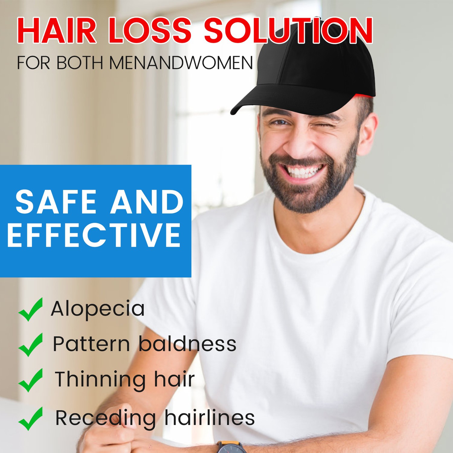 Portable Red Light Therapy Cap,LED Home Red Light Therapy Device for Preventing Hair Loss & Promoting Hair Growth,Red Light Therapy Cap for Hair Care