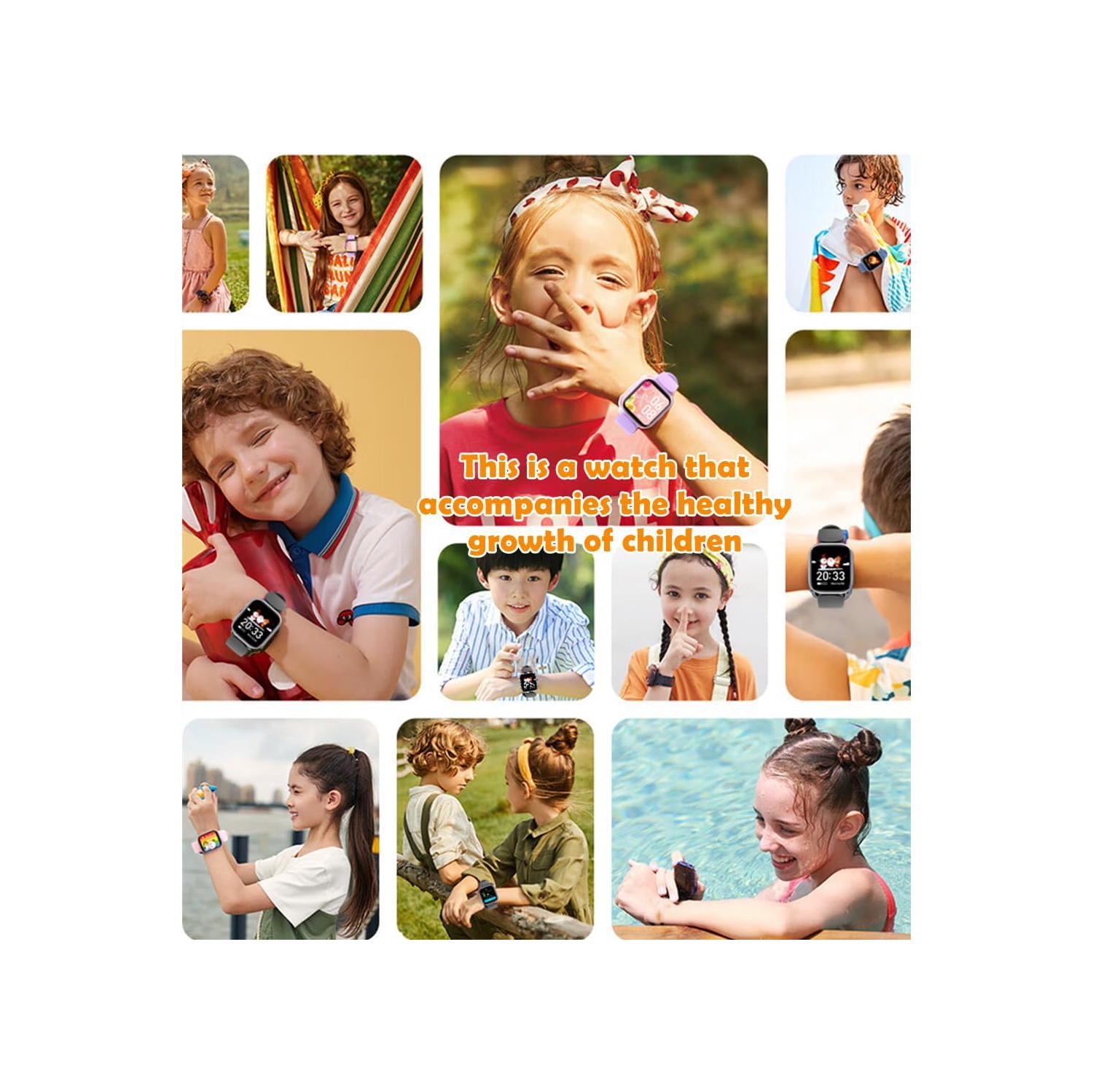 Kids Smart Watch for Boys Girls,Fitness Activity Tracker, Heart Rate Sleep Monitor, Pedometer,Alarm Clock, Kids Smartwatch-Blue