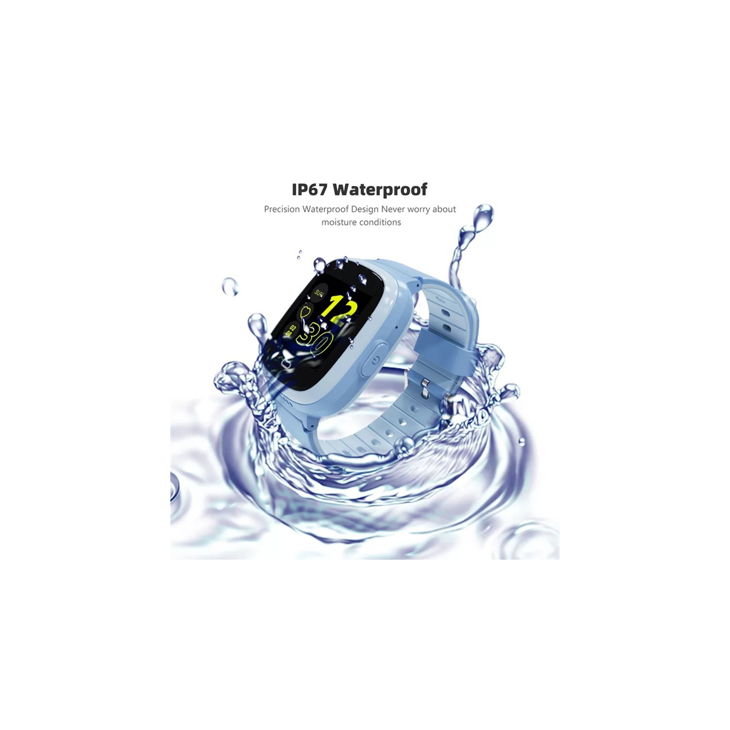 4G Montre intelligente pour enfants Anti-Perte GPS SOS Call SIM Appel vidéo Caméra étanche pour enfants Montre intelligente pour enfants