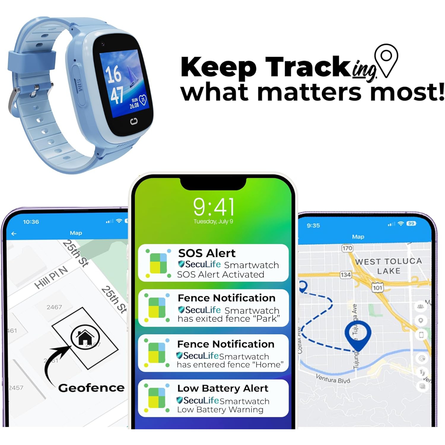 4G Montre intelligente pour enfants Anti-Perte GPS SOS Call SIM Appel vidéo Caméra étanche pour enfants Montre intelligente pour enfants