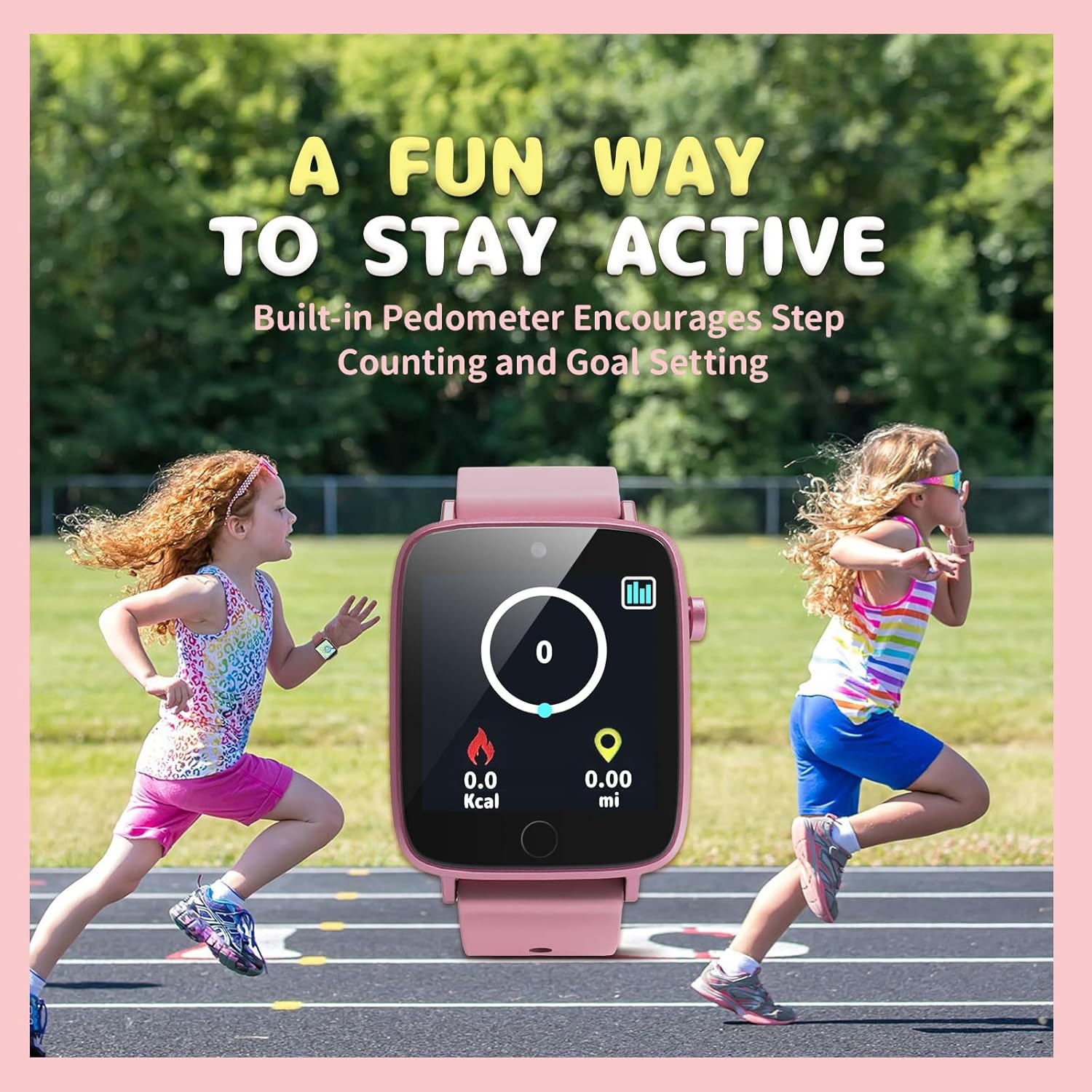 Smartwatch for Girls Toys Age 4-12,Smart Watch with Camera 26 Puzzle Games Alarm Clock,Smart Watch Birthday Gift for 8/9/10 Years Old Girls-Pink