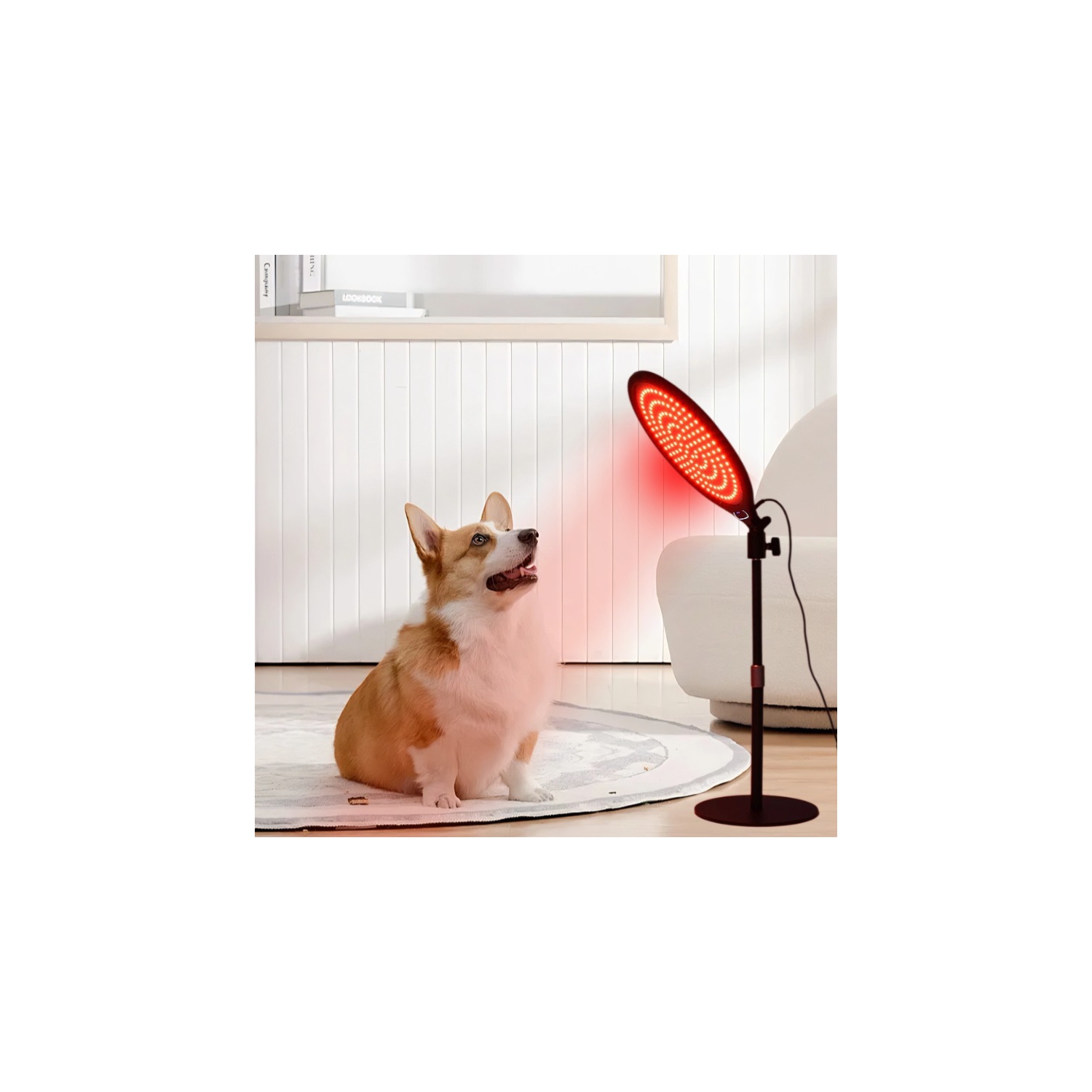 LED Red Light Therapy Lamp,Large Row Infrared Light Therapy Lamp with Stand,Red Light Therapy Device for Face Body