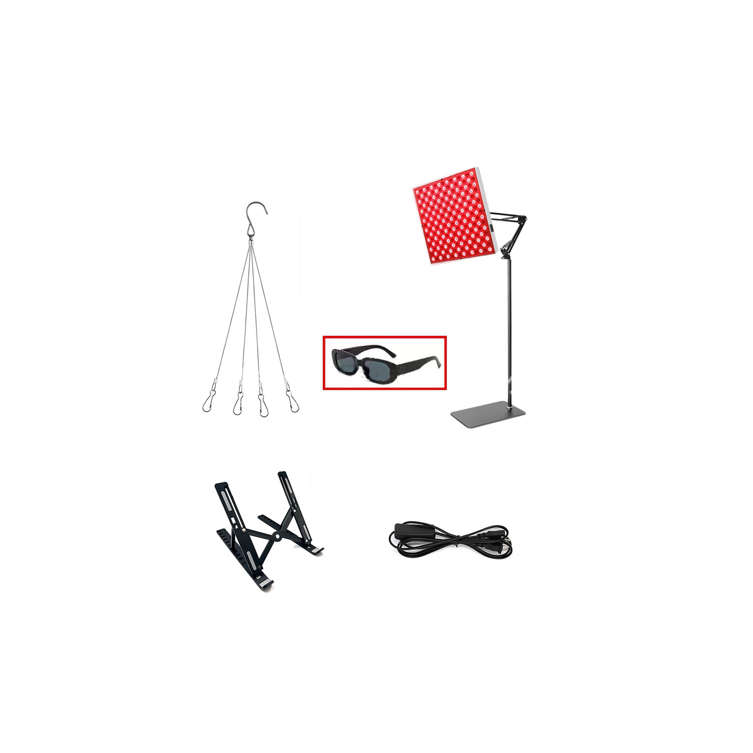 Red Light Therapy for Body Face,Red Light Therapy Lamp Panel with Stand,660nm & 850nm LED Near Infrared Light Therapy Device for Full Body Skin Muscle