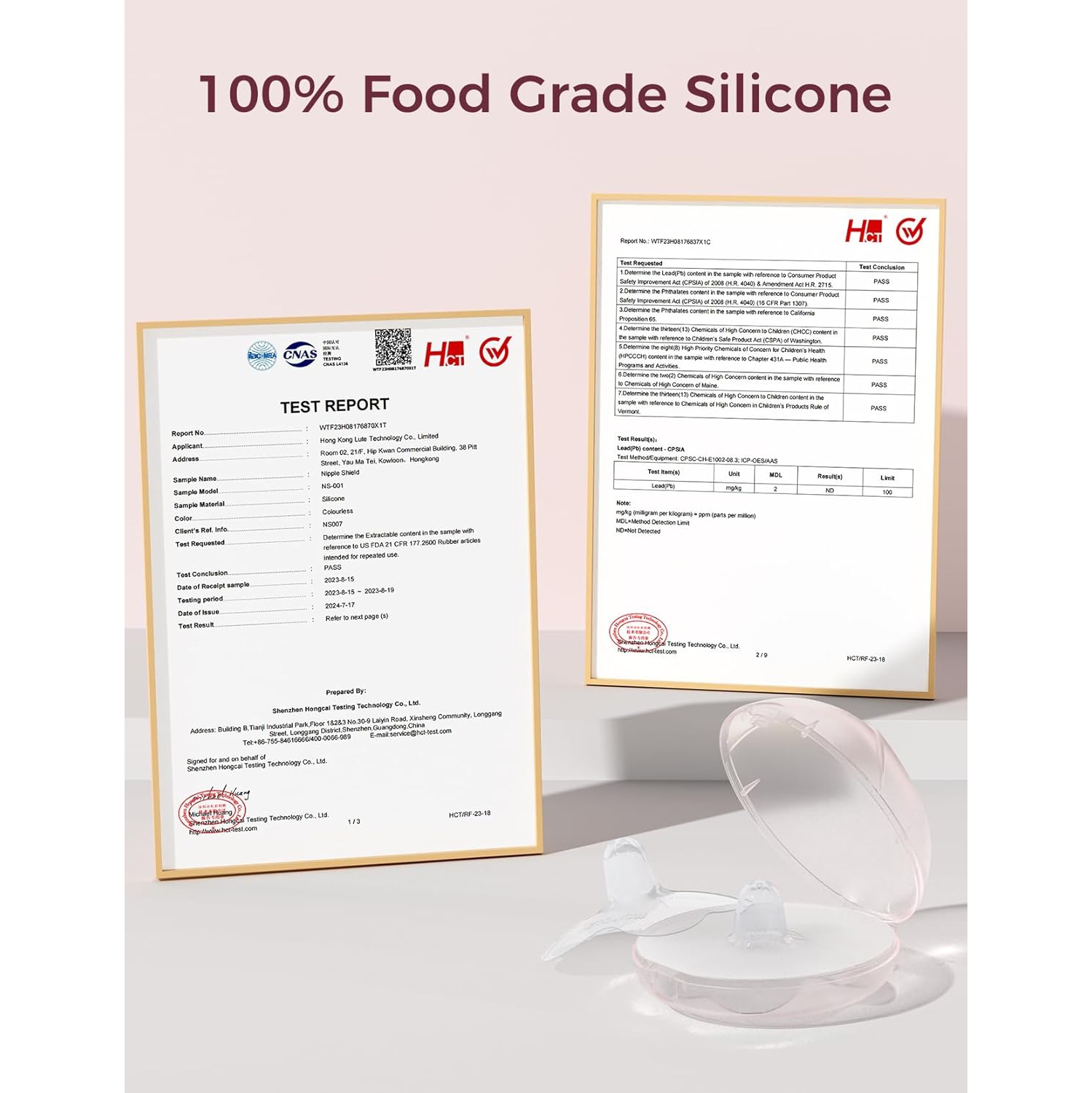 Momcozy Nipple Shield, Floral Contact Nipple Shield for Breastfeeding Moms with Flat or Inverted Nipples, Made Without BPA/BPS, 1 Pair