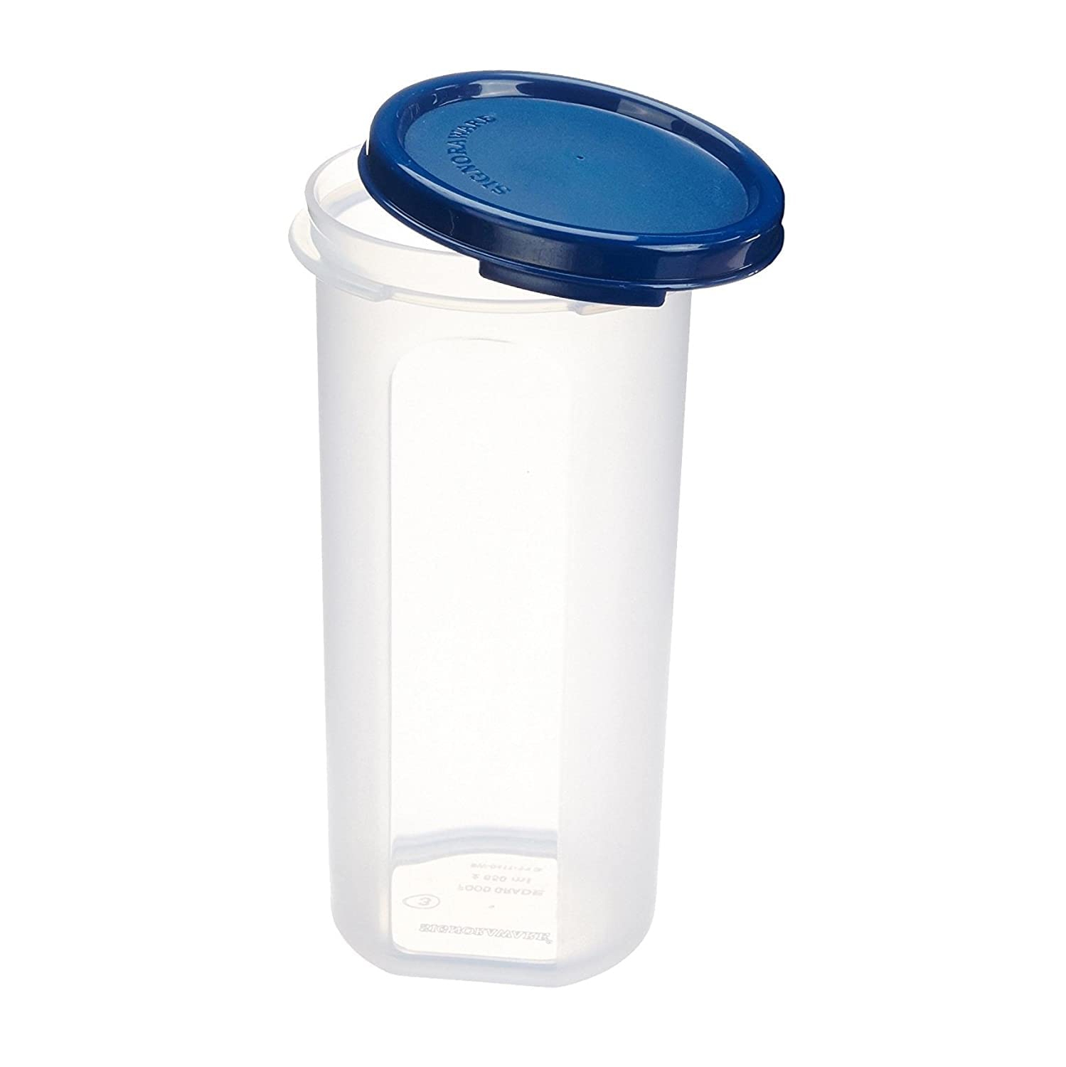 Food Storage Containers Airtight Dry Food Container with LIDS - Durable Clear Frosted Plastic BPA Free - Space Saver Modular Design - 450ml