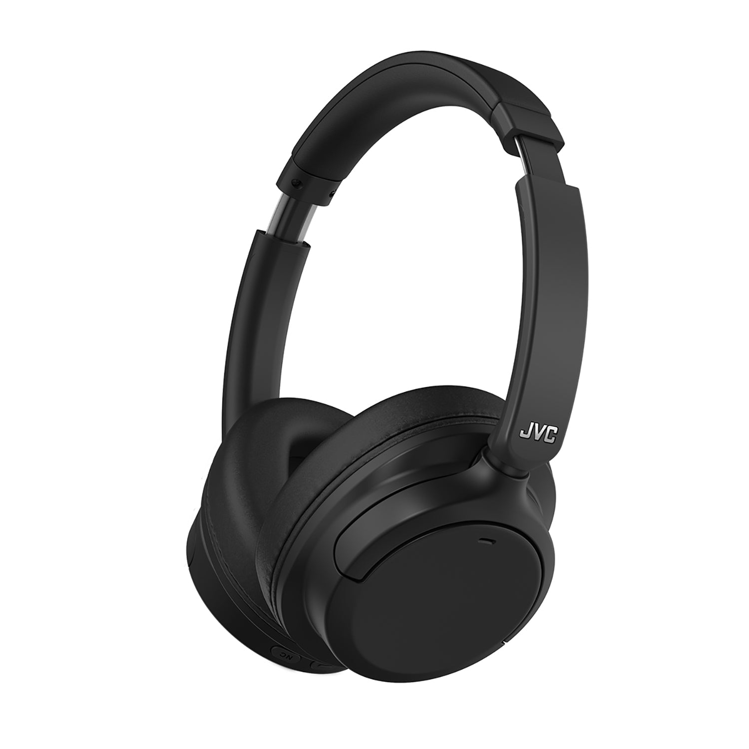 JVC – Casque d'écoute hybride sans fil à suppression du bruit, microphone et télécommande intégrés, noir