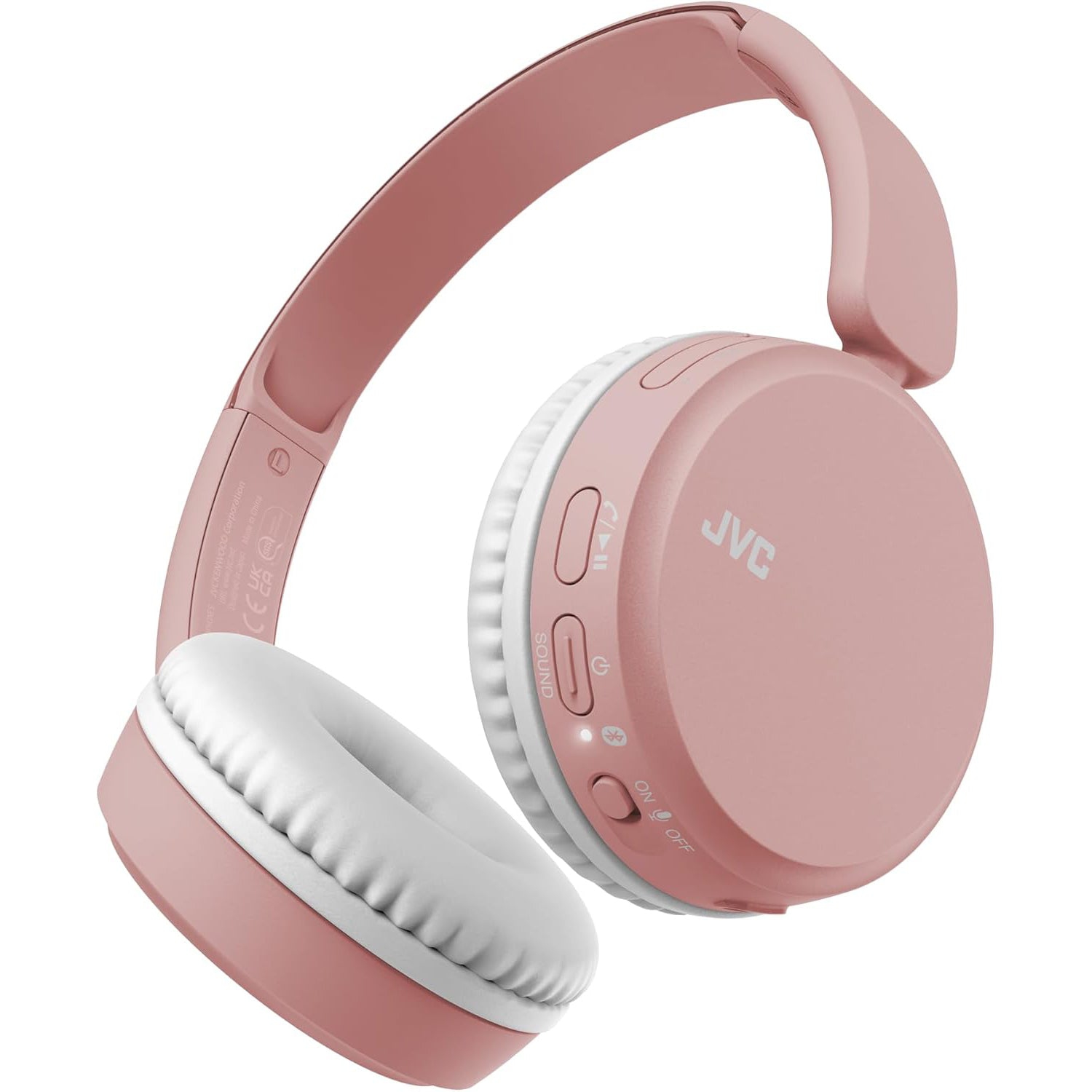 JVC - Wireless On-Ear Headphones, Built-in Microphone and Remote Control, Pink