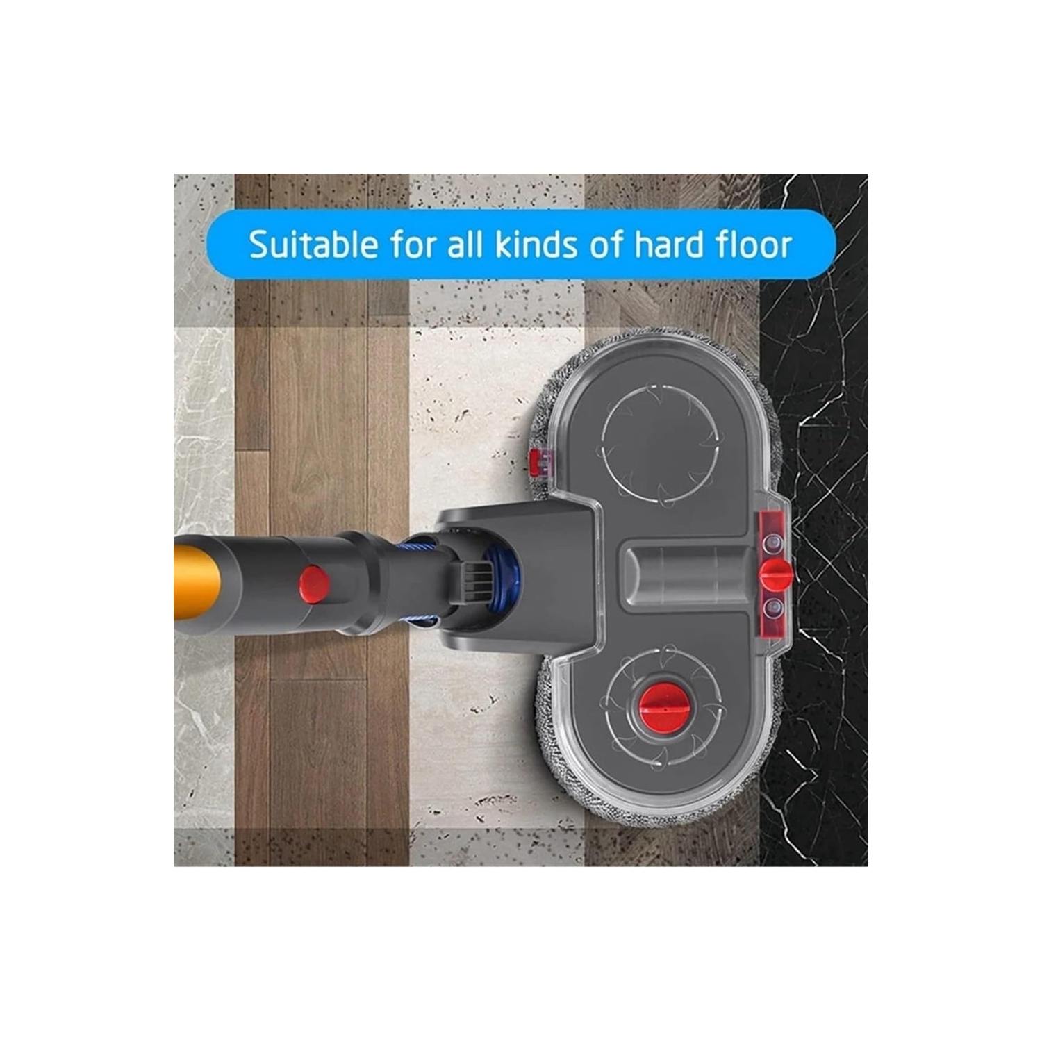 VGI Electric Mop Head Attachment for Dyson V12 Slim Vacuum Cleaner with Removable Water Tank