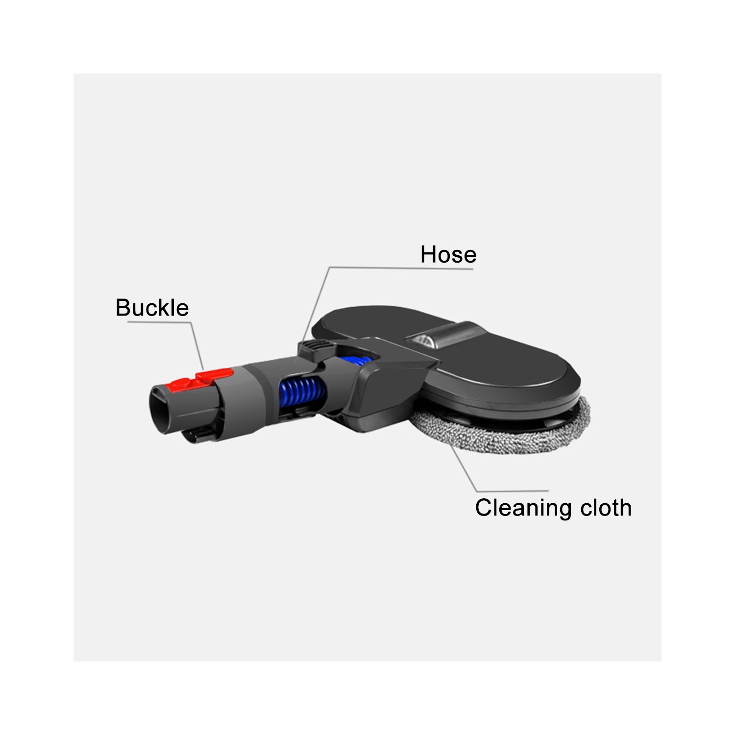 VGI Electric Mop Head Attachment for Dyson V12 Slim Vacuum Cleaner with Removable Water Tank