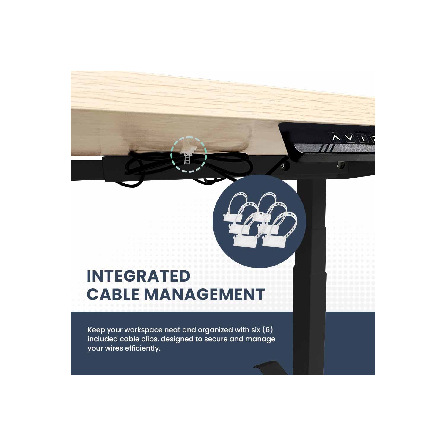 MotionGrey L Shape-Triple Motors Standing Desk with Memory Settings-71"x65" Oak Brown Top Black Frame-Adjustable Sit-Stand Computer Table for Home,