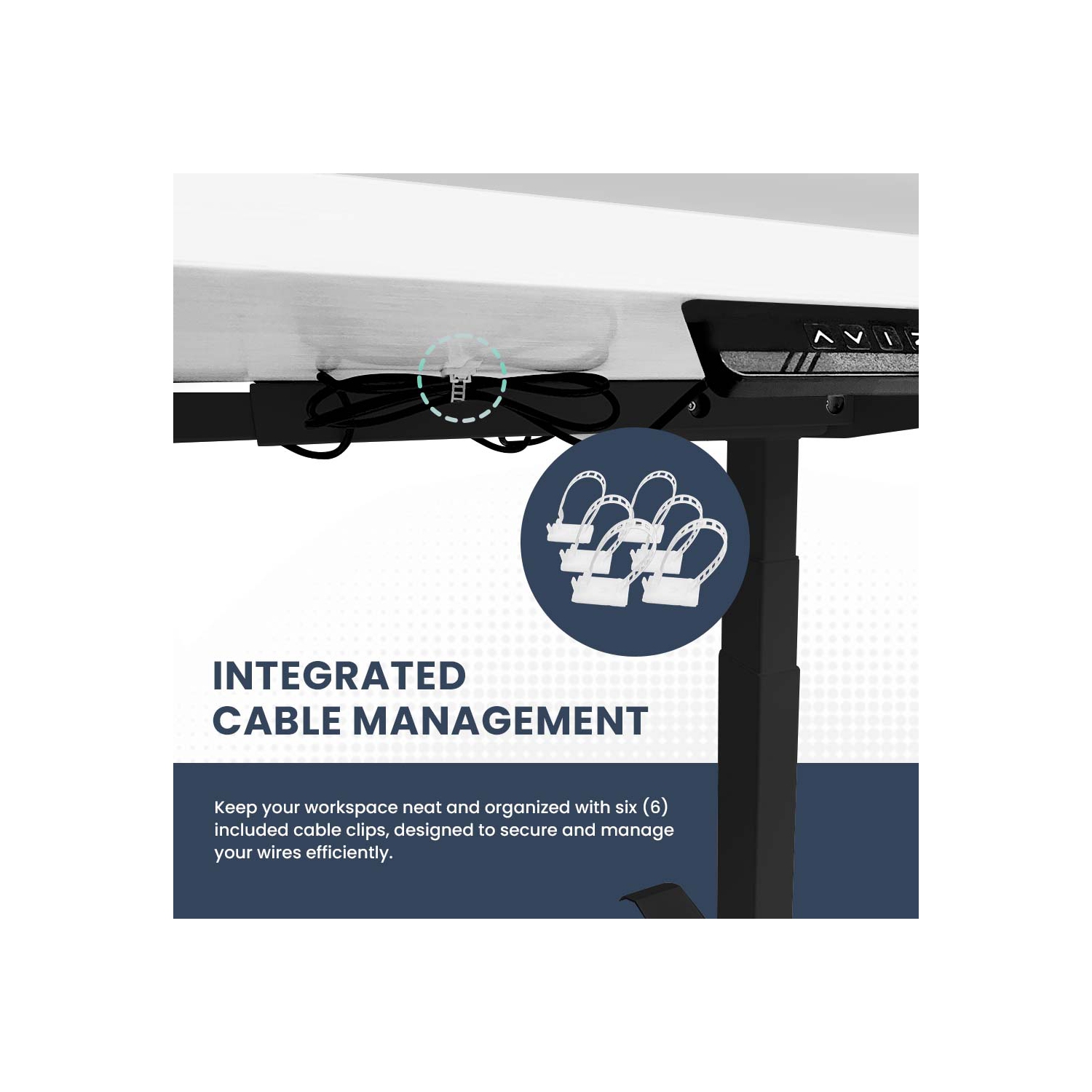 MotionGrey L Shape-Triple Motors Standing Desk with Memory Settings -71"x65" White Top Black Frame- Adjustable Sit-Stand Computer Table for Home,