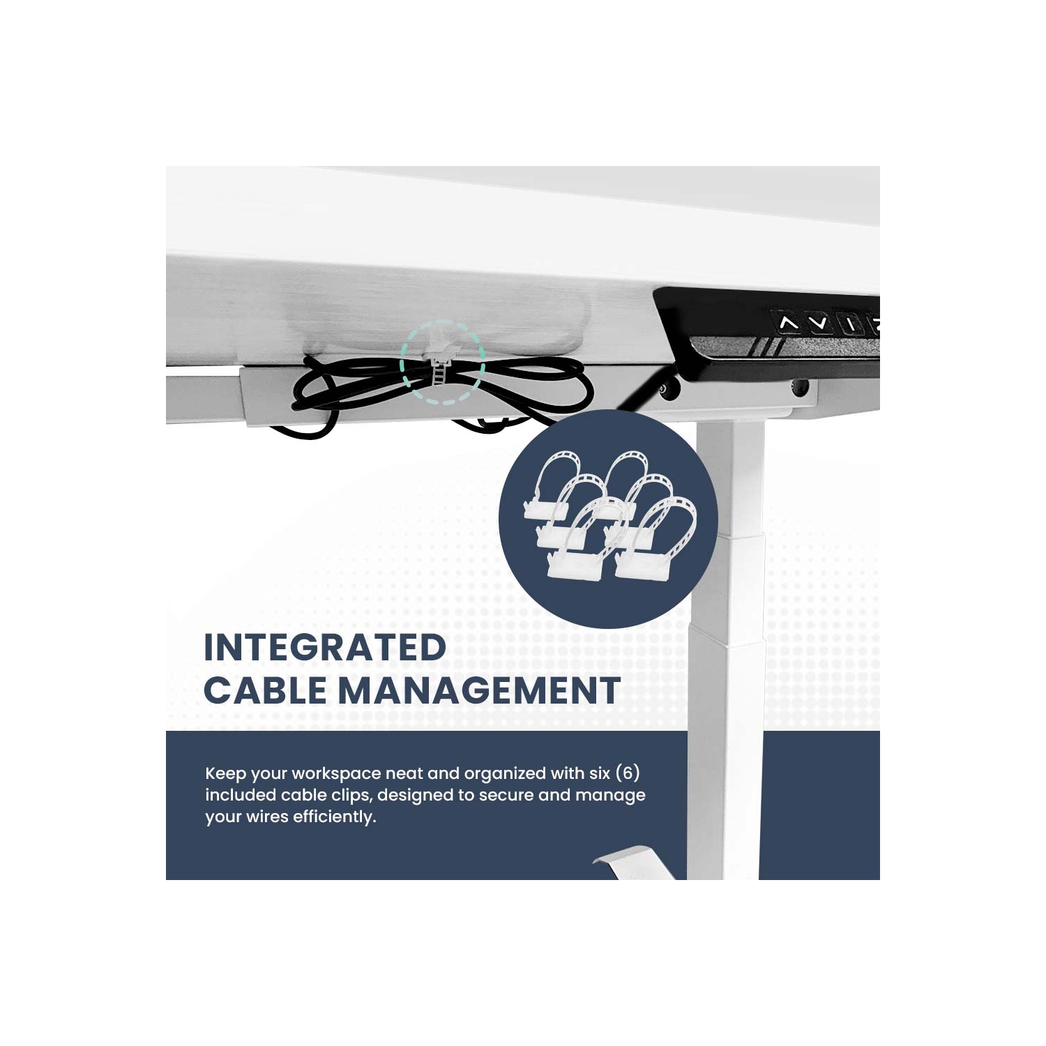 MotionGrey L Shape-Triple Motors Standing Desk with Memory Settings -71"x65" White Top White Frame- Adjustable Sit-Stand Computer Table for Home,