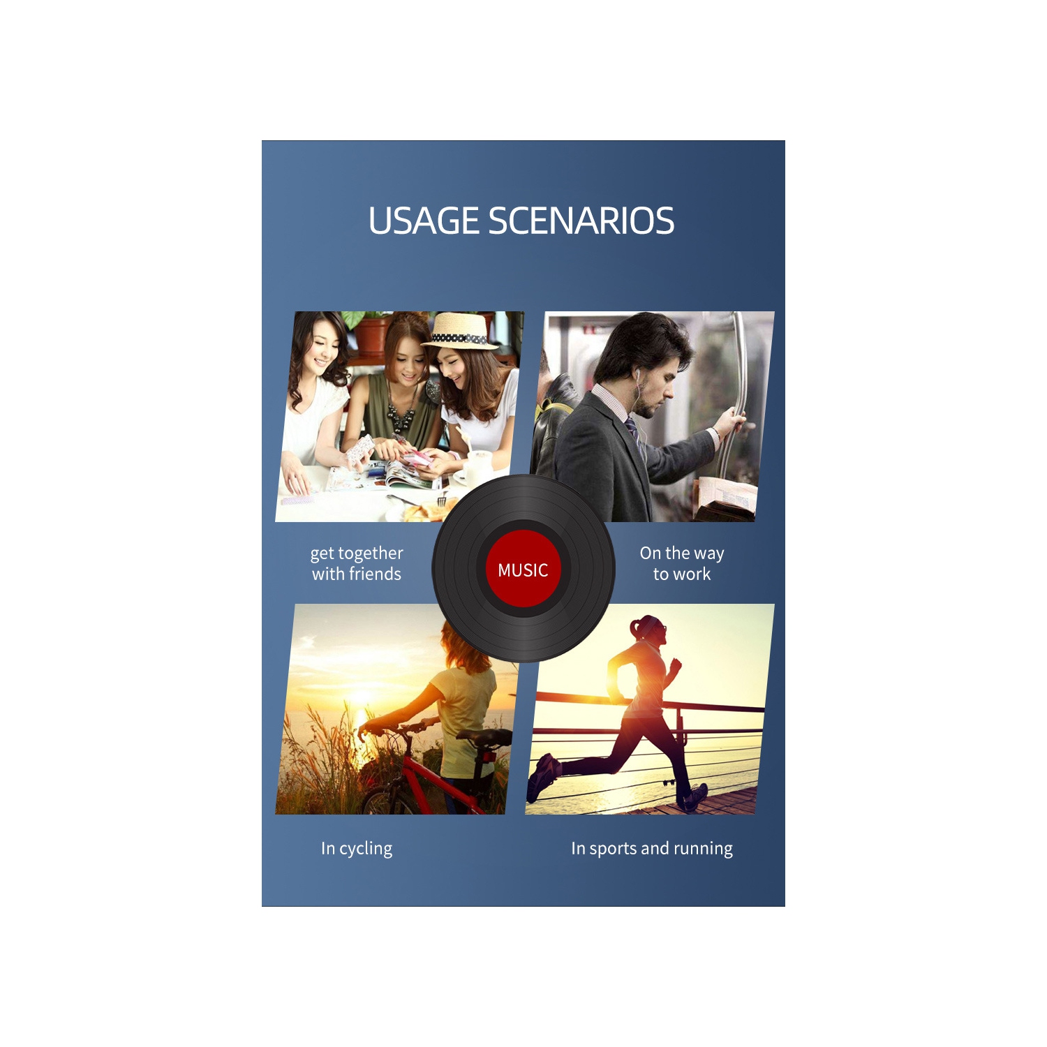 Lecteur MP3,DSD MP3 haute résolution sans perte,Lecteur audio numérique haute fidélité portatif 64&nbsp;Go-Noir