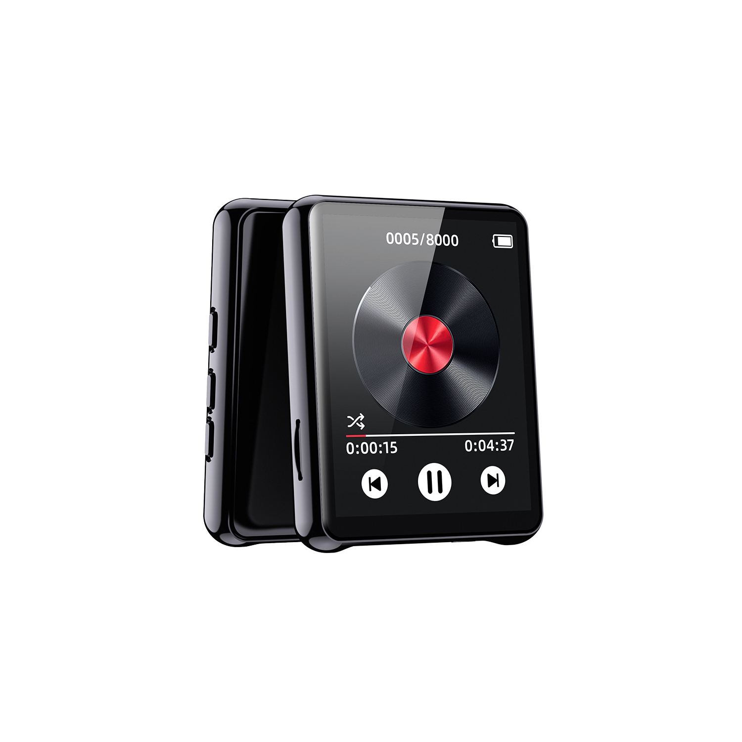Lecteur MP3 64&nbsp;Go avec Bluetooth, mini lecteur MP3 à écran tactile, baladeur de musique portatif avec haut-parleur, radio FM, enregistrement,