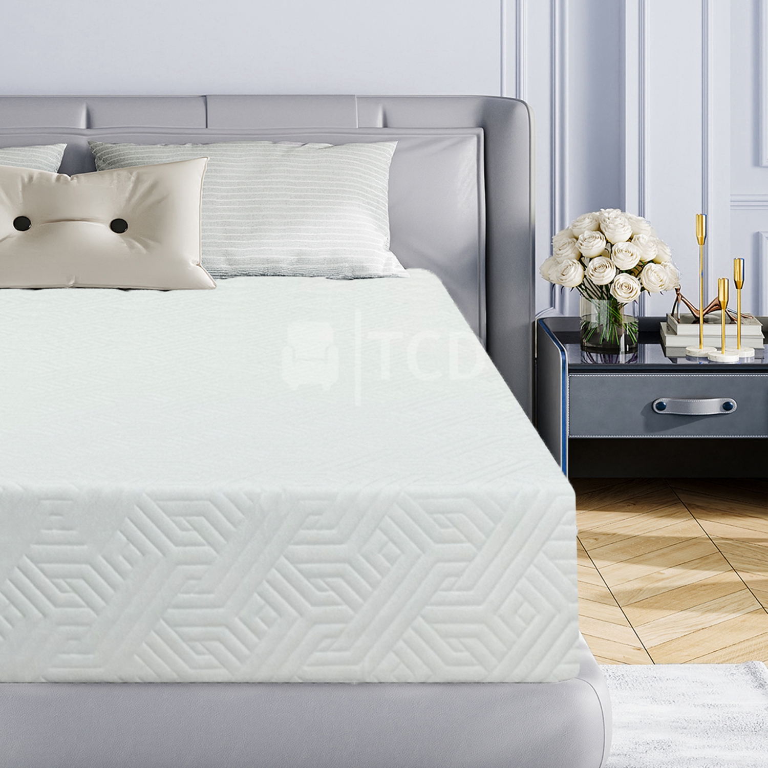 Exclusivité de Best Buy – Matelas en mousse de gel mi-ferme ergonomique Ortho Relief semi-ferme de 12&nbsp;po série Value pour lit simple CertiPUR-US