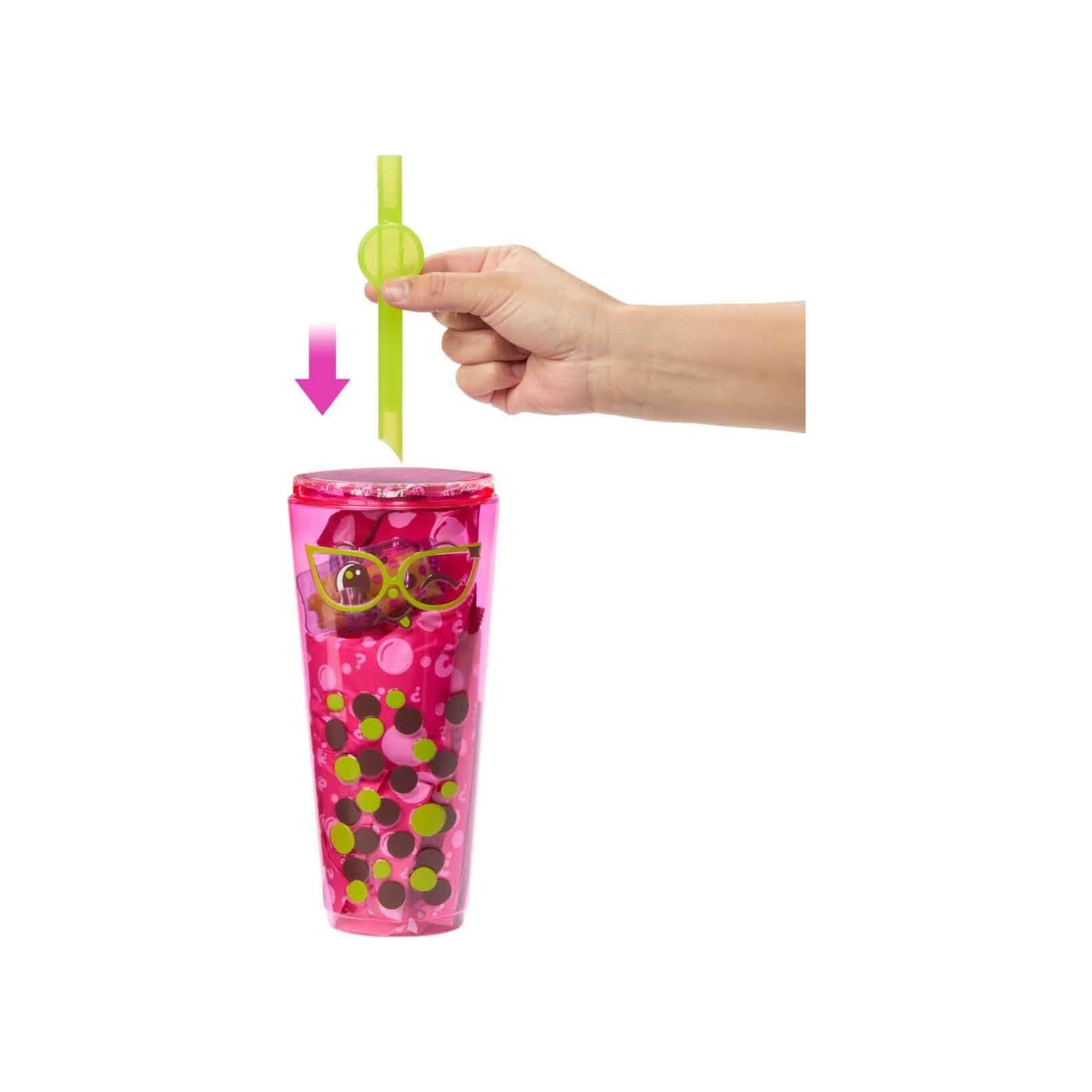 Barbie Pop Reveal Doll & Accessories, Bubble Tea Series with Fashion Doll & Pet, 8 Surprises Include Color Change,