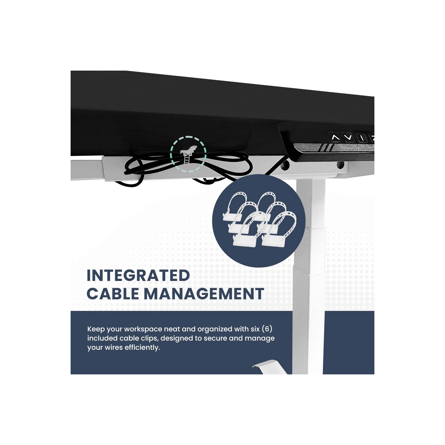 MotionGrey - Dual Motor Standing Desk with 4 Memory Settings, Adjustable Sit-Stand Computer Table for Home, Office & Gaming - 55" x 28" Black Top