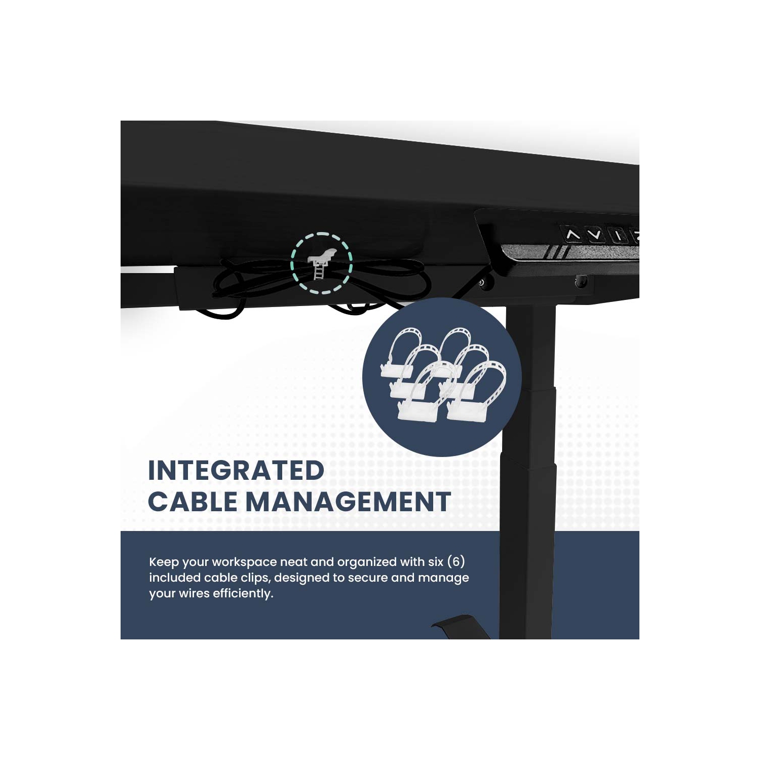 MotionGrey - Dual Motor Standing Desk with 4 Memory Settings, Adjustable Sit-Stand Computer Table for Home, Office & Gaming - 47" x 24" Black Oak Top