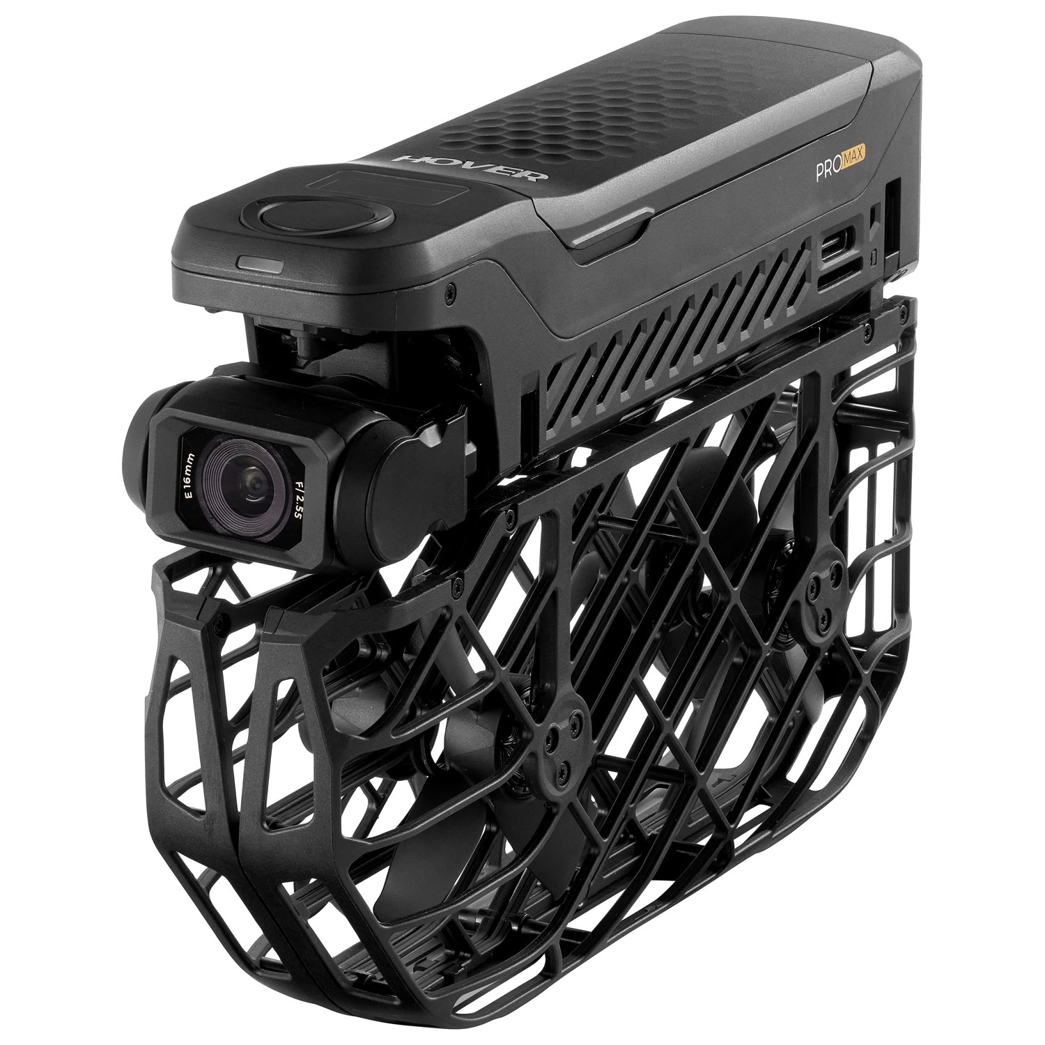 Quadricoptère de base X1 Pro Max de HoverAir avec caméra, batterie supplémentaire, socle de chargement et étui - Noir