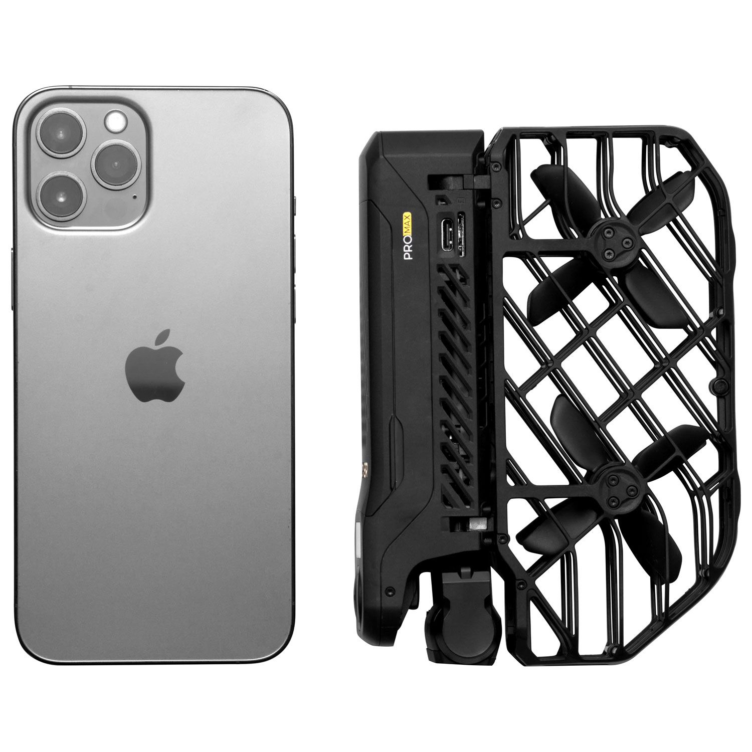 Quadricoptère de base X1 Pro Max de HoverAir avec caméra, batterie supplémentaire, socle de chargement et étui - Noir