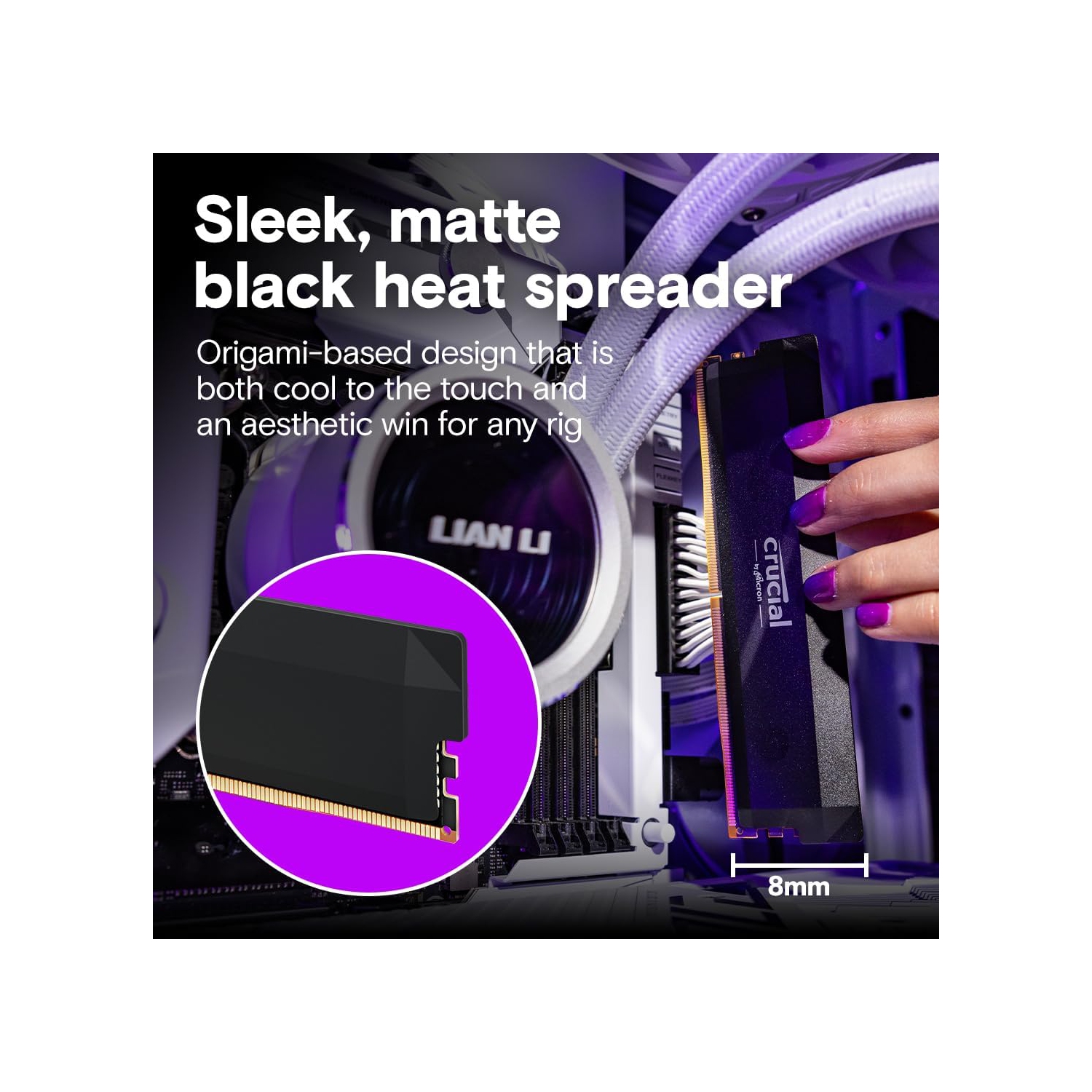 Crucial Pro DDR5 RAM 32GB Kit 6000MHz CL36, Overclocking Desktop Gaming Memory, Intel XMP 3.0 & AMD Expo Compatible - Black CP2K16G60C36U5B