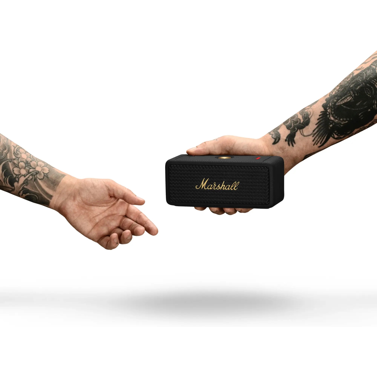 Remis à neuf - Haut-parleur portatif Bluetooth Emberton II de Marshall - Noir et laiton