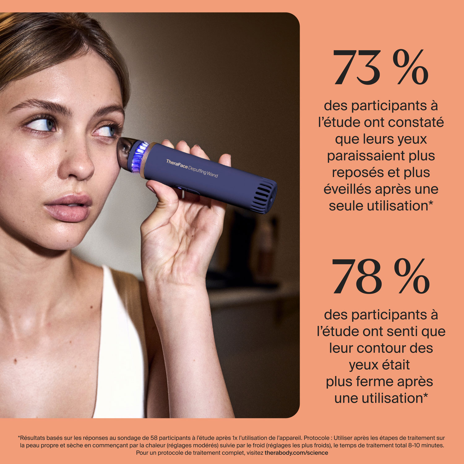 Therabody TheraFace Depuffing Wand - Indigo