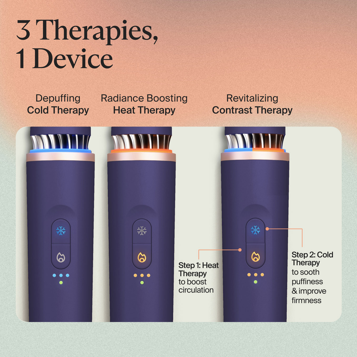 Therabody TheraFace Depuffing Wand - Indigo