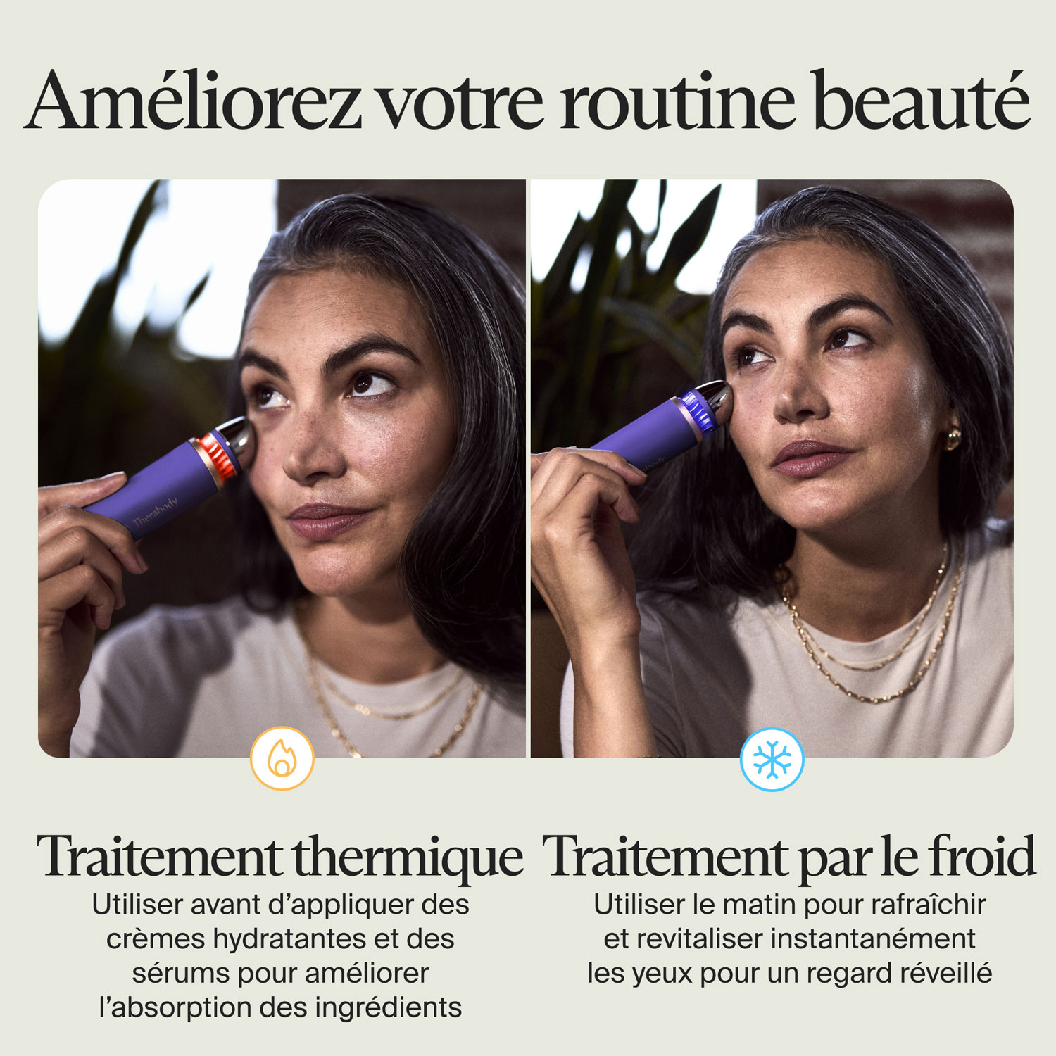 Therabody TheraFace Depuffing Wand - Indigo