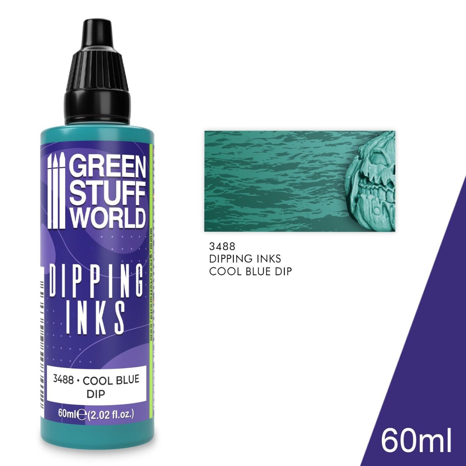 Green Stuff World Dipping ink 60 ml - COOL BLUE DIP New