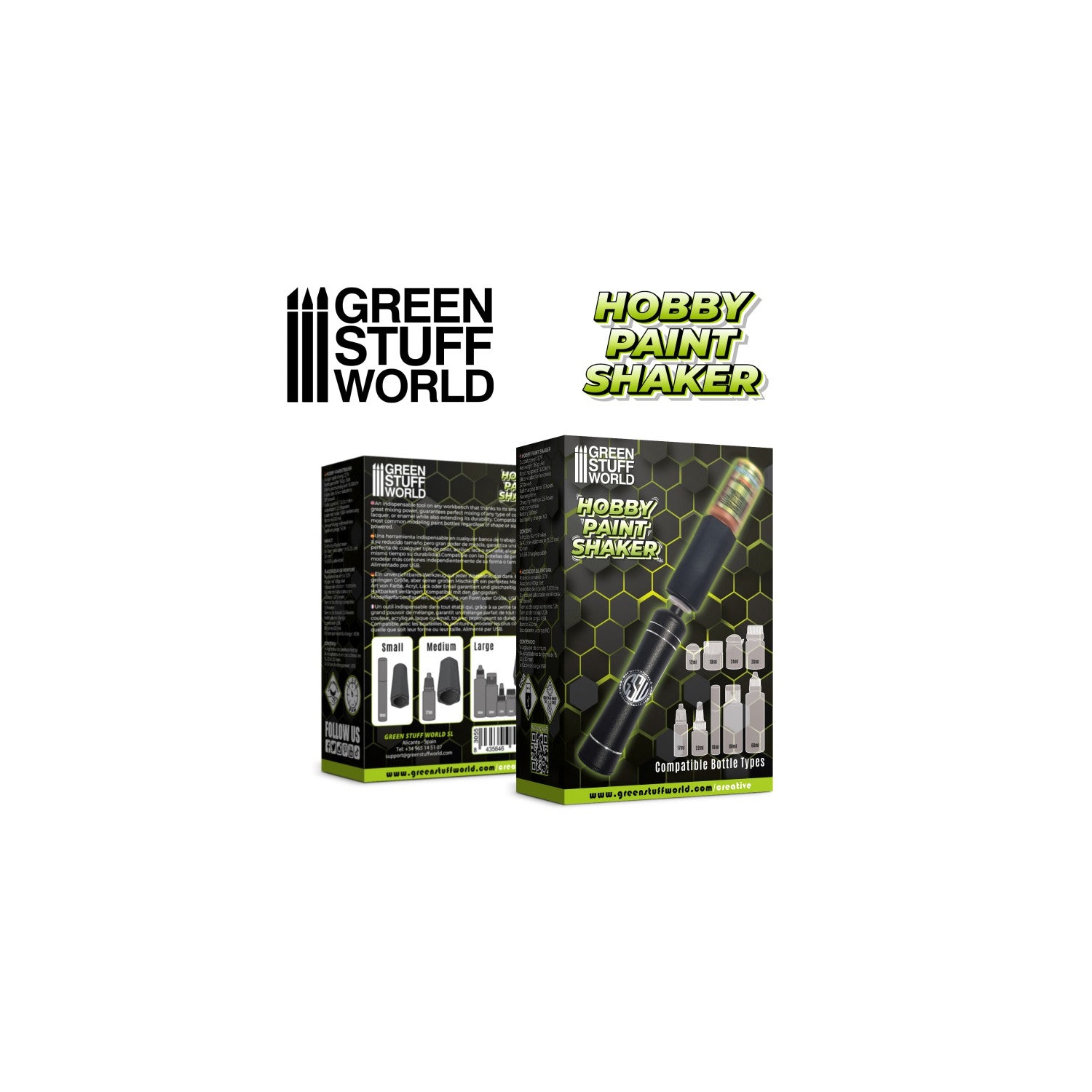 Green Stuff World – Shaker de peinture de bricolage rotatif Nouveau