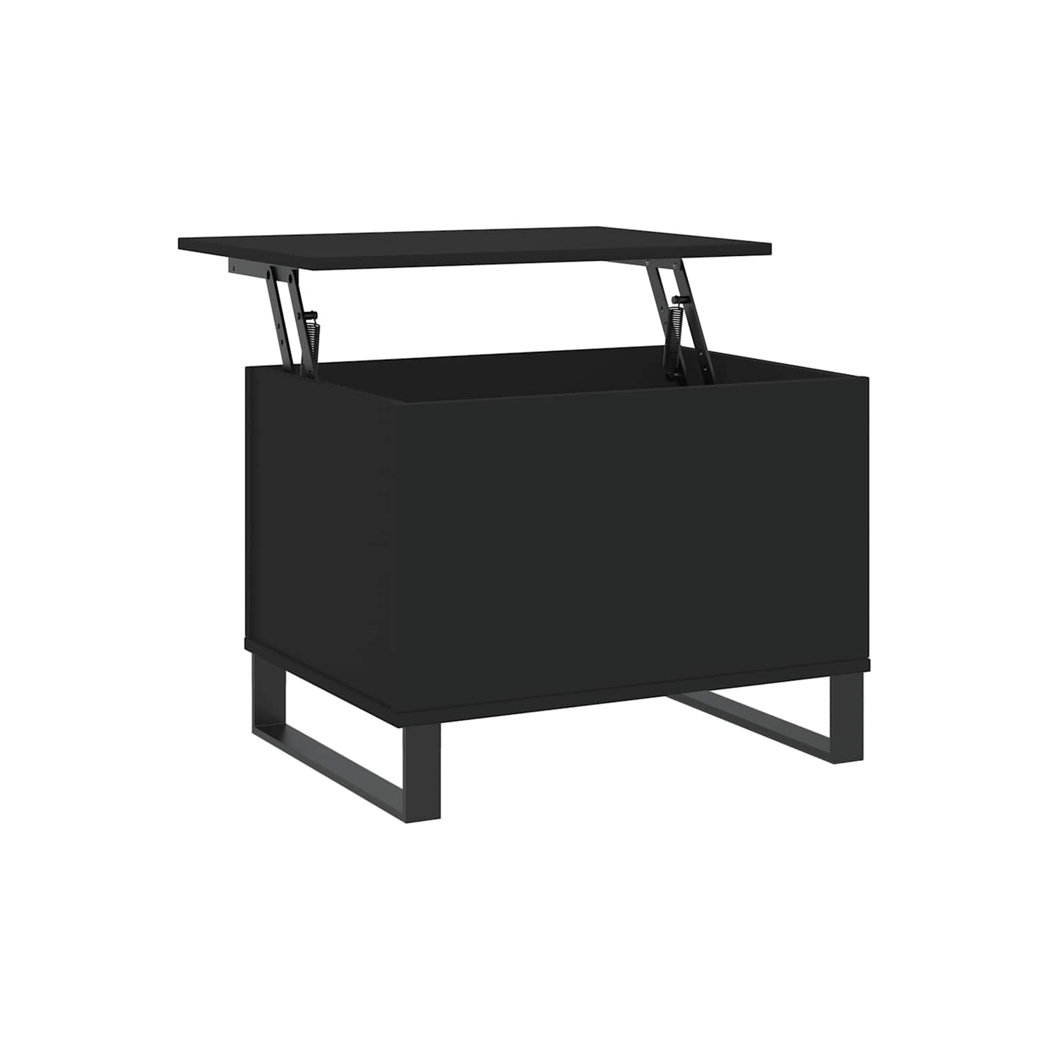 vidaXL Coffee Table Black 60x44.5x45 cm Engineered Wood