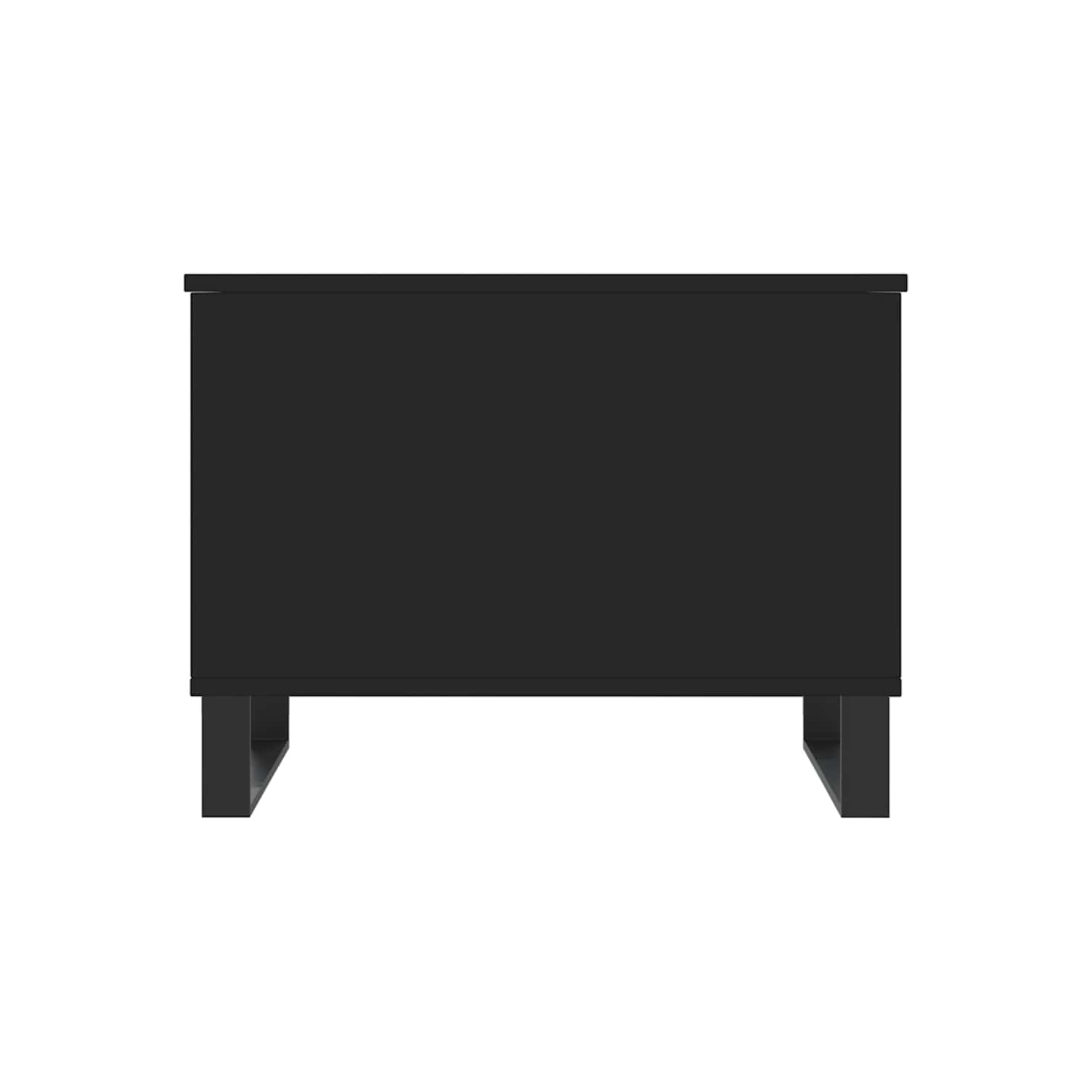 vidaXL Coffee Table Black 60x44.5x45 cm Engineered Wood