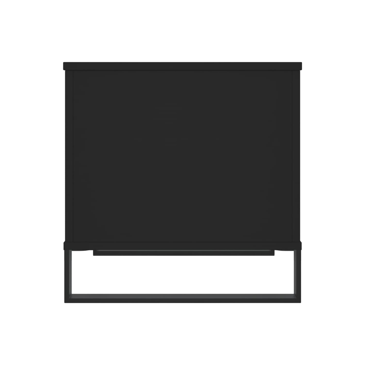 vidaXL Coffee Table Black 60x44.5x45 cm Engineered Wood