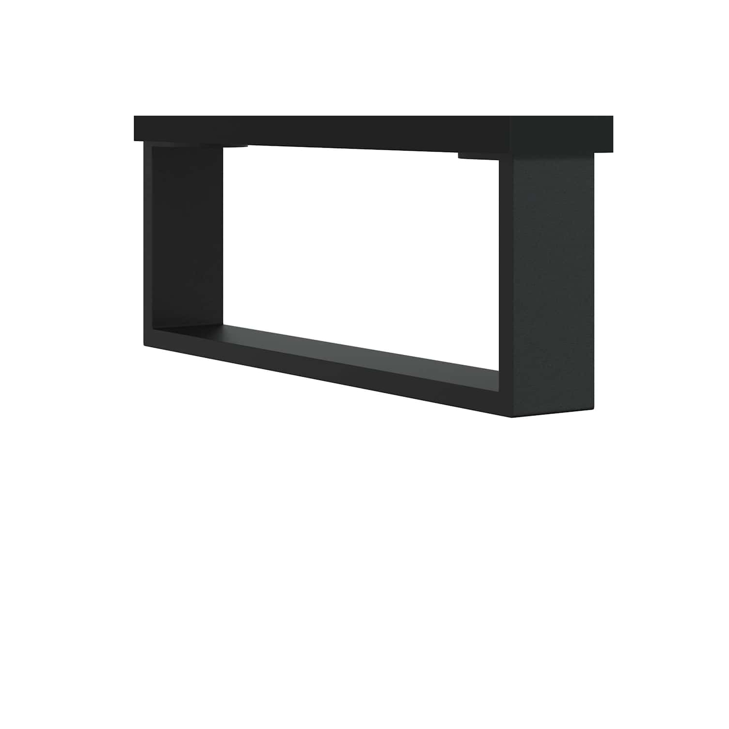 vidaXL Coffee Table Black 60x44.5x45 cm Engineered Wood