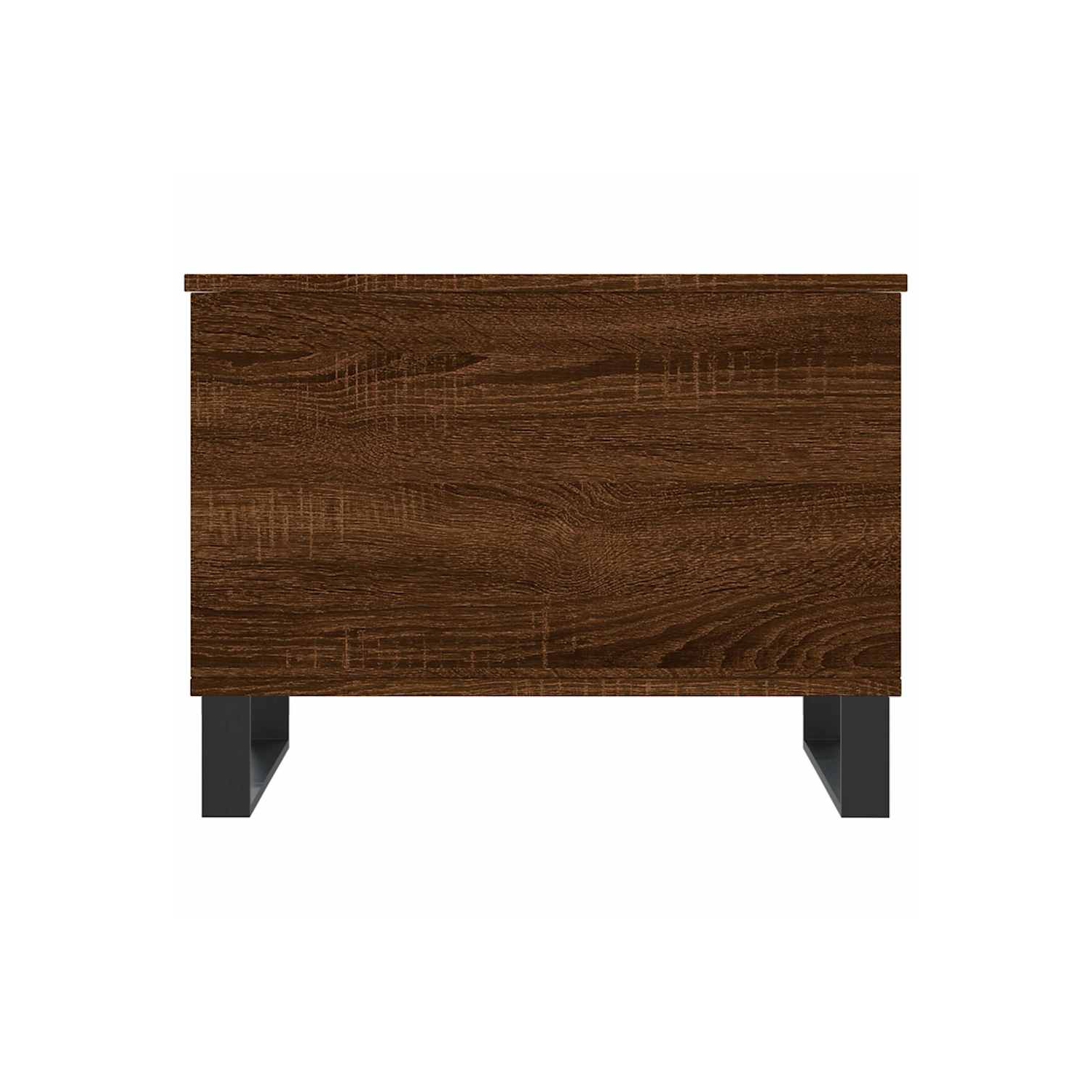Table basse vidaXL chêne brun 60x44,5&nbsp;po bois d'ingénierie 45&nbsp;cm
