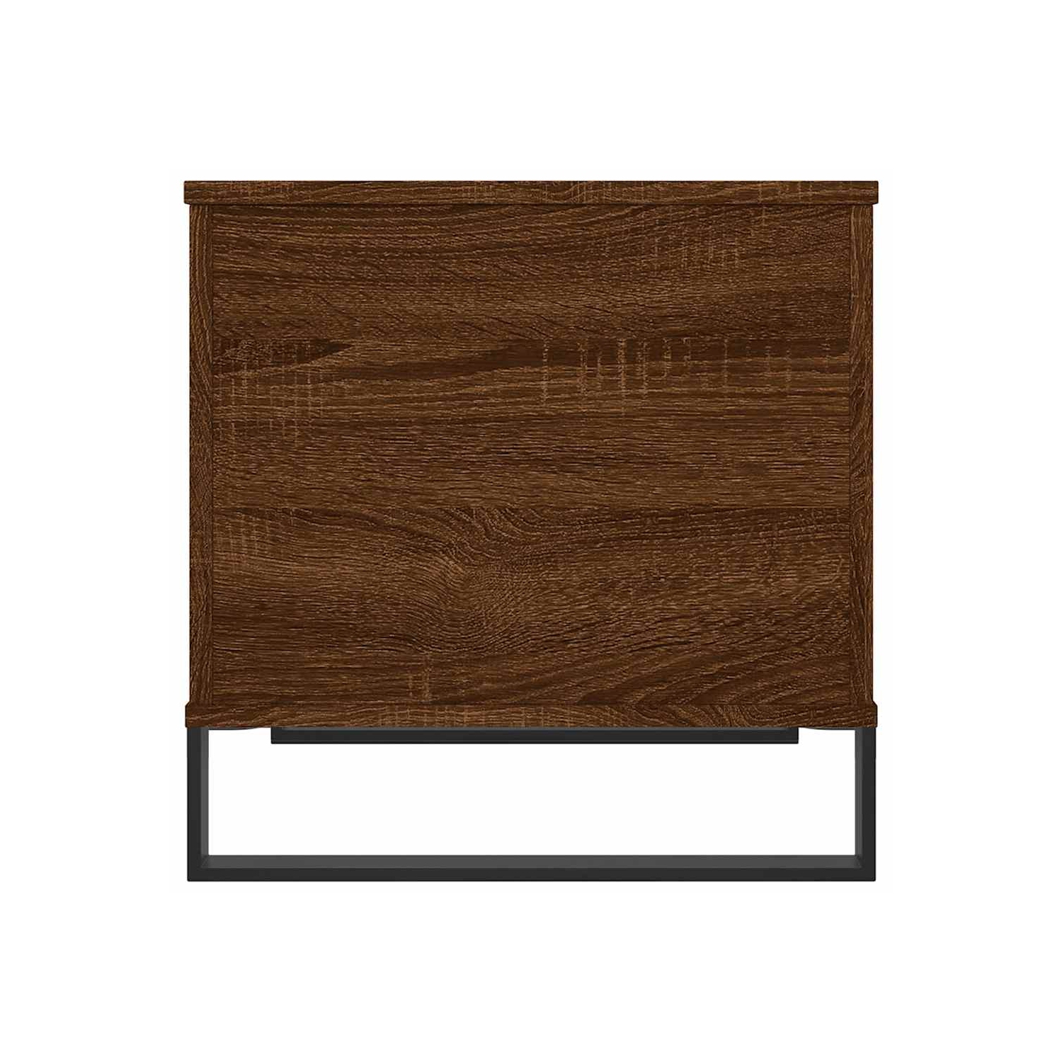 Table basse vidaXL chêne brun 60x44,5&nbsp;po bois d'ingénierie 45&nbsp;cm