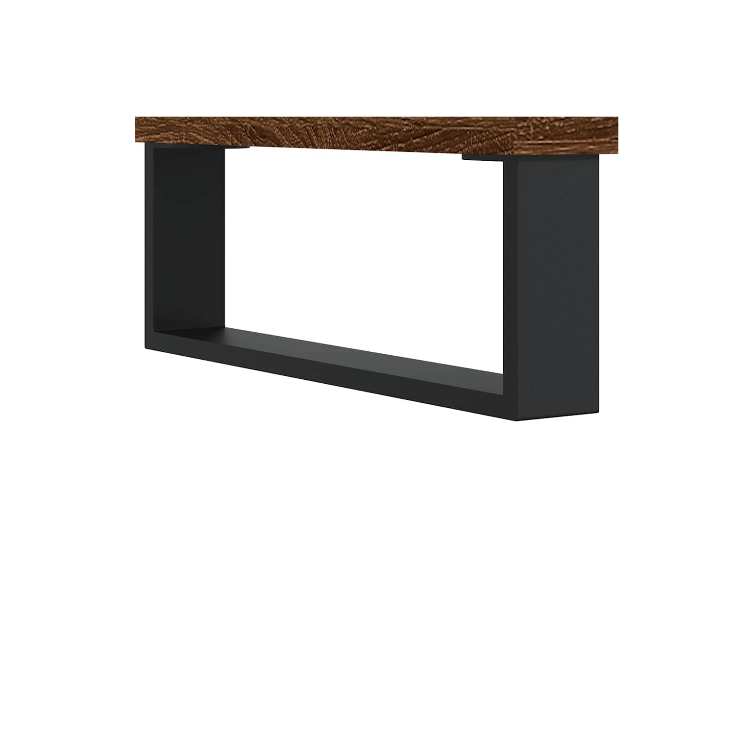 Table basse vidaXL chêne brun 60x44,5&nbsp;po bois d'ingénierie 45&nbsp;cm