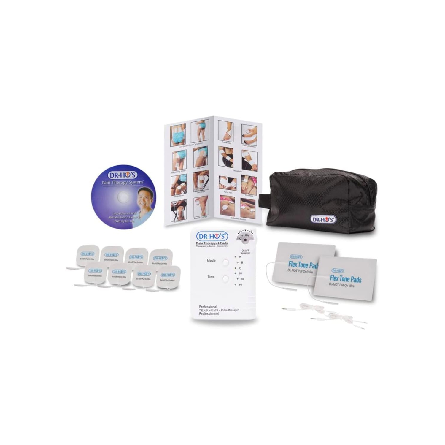 DR HO'S Pain Therapy System 4 PAD Professional T.E.N.S. Device