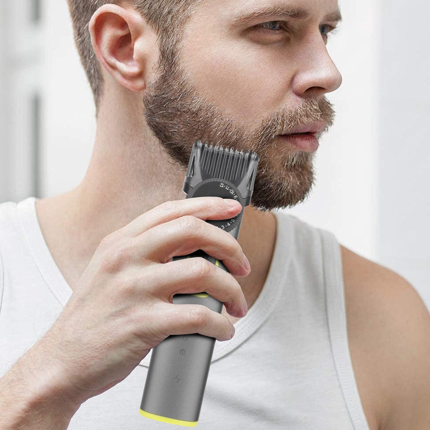 Beard shaver for Men Adjustable Hair Clippers Electric Cordless Kit Waterproof Professional Barbers Set Mens Mustache Trimmers