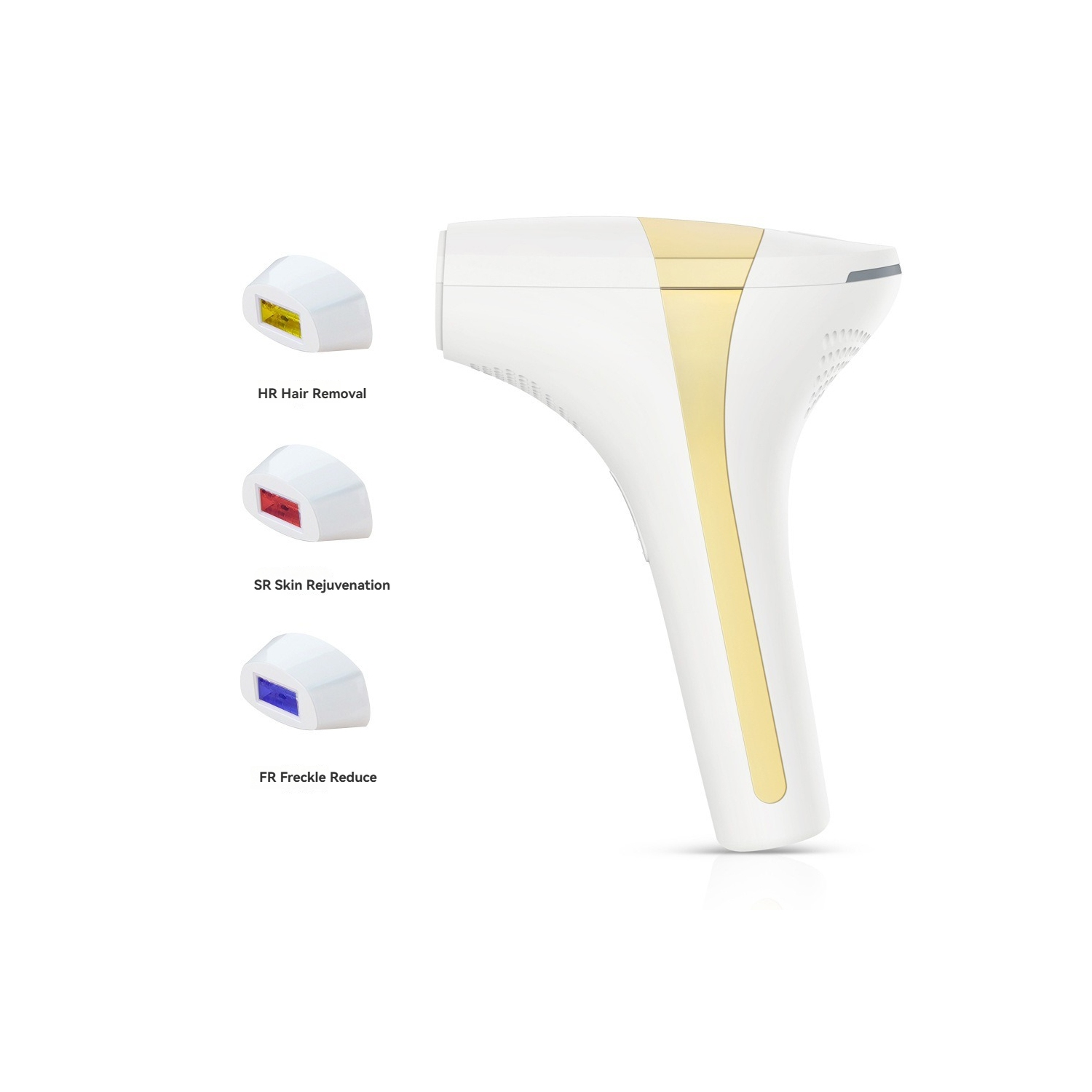 Épilateur 4-en-1 de bikinis rafraîchissant sans douleur avec laser , épilateur IPL sans fil d'épilateur laser