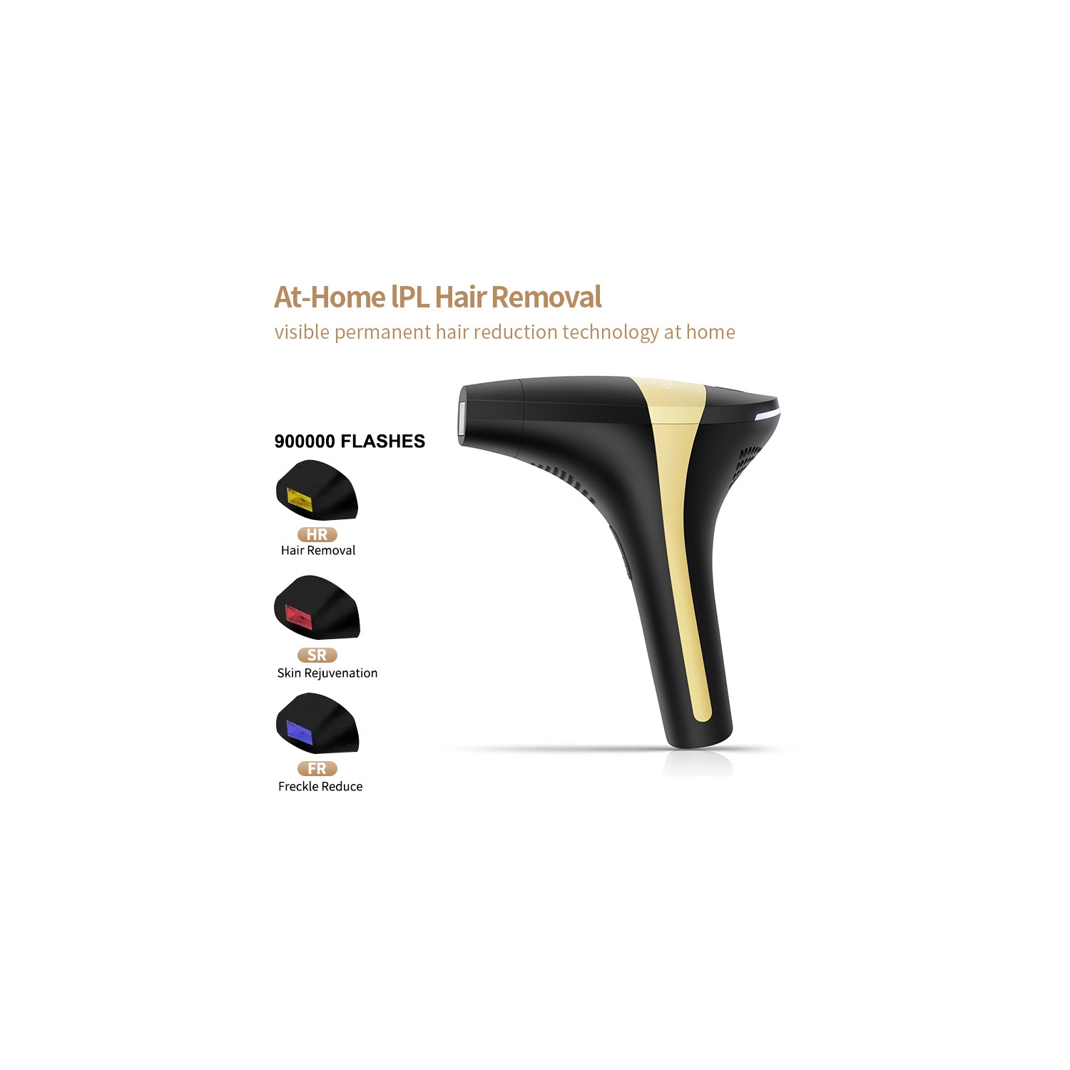 Épilateur 4-en-1 de bikinis rafraîchissant sans douleur avec laser , épilateur IPL sans fil d'épilateur laser