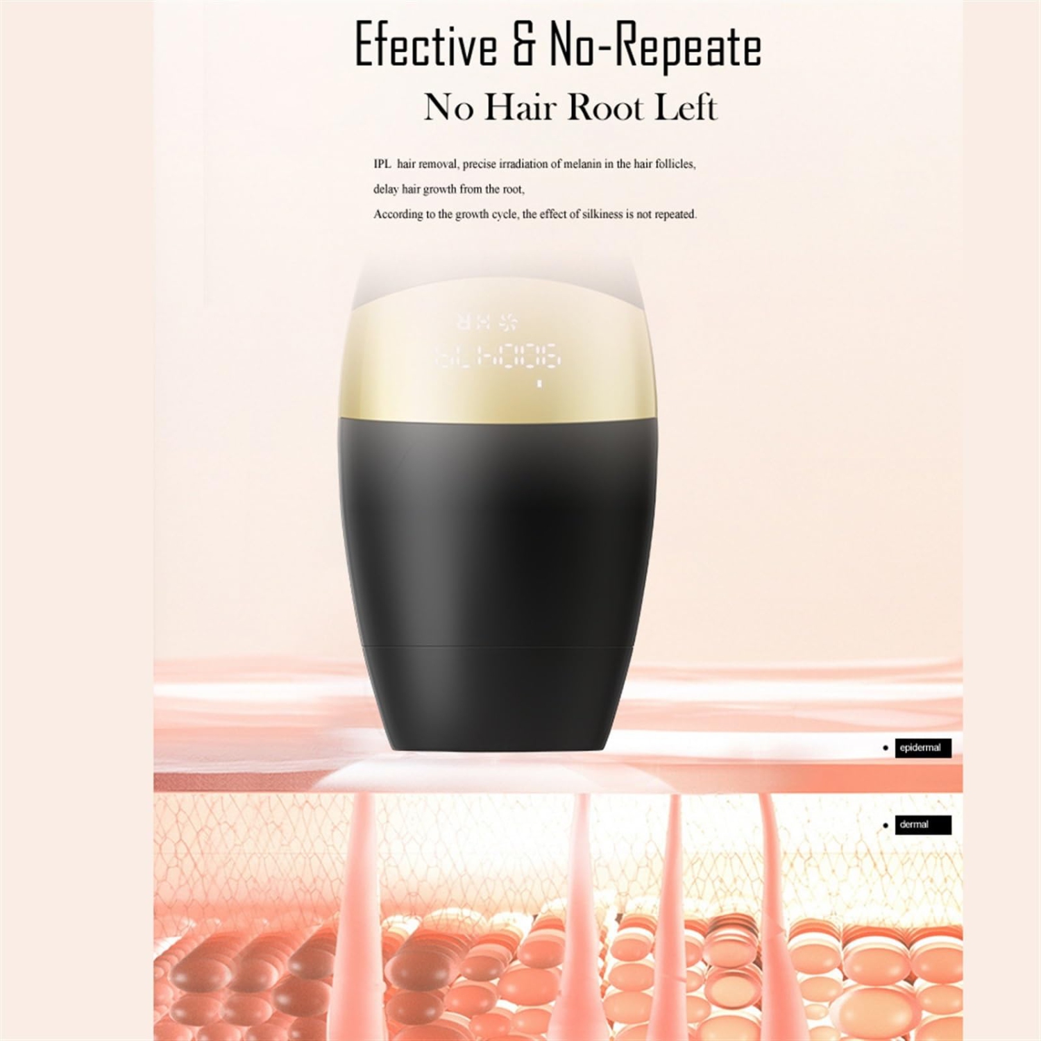 Épilateur 4-en-1 de bikinis rafraîchissant sans douleur avec laser , épilateur IPL sans fil d'épilateur laser