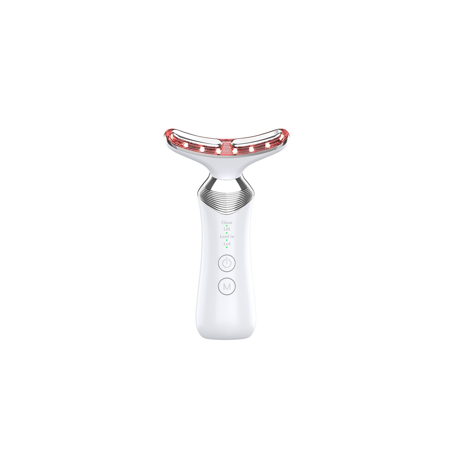 Appareil de massage facial thérapeutique à lumière rouge pour le visage, Appareil de luminothérapie LED pour le cou du visage, Outil pour le visage