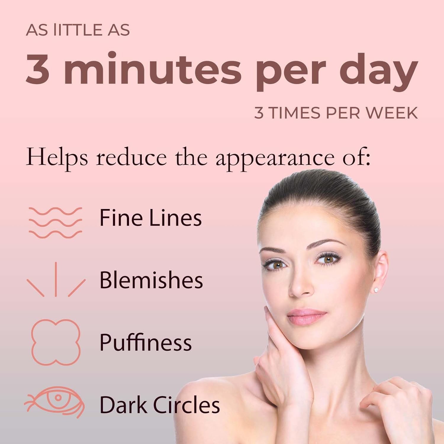 Red Light Therapy Device for Face & Eyes,LED Light Therapy Wand for Face Neck,Microcurrent Facial Device for Anti-Aging,Face & Eye Massager