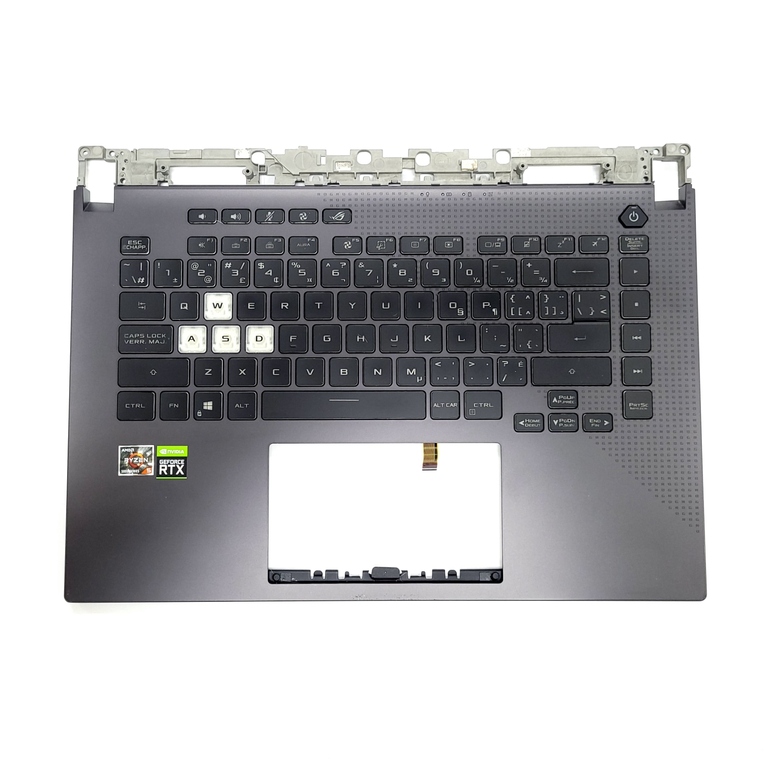 Refurbished (Good) Asus PALMREST TOP COVER W/KEYBOARD BACKLIGHT G513 90NR0572-R33US0