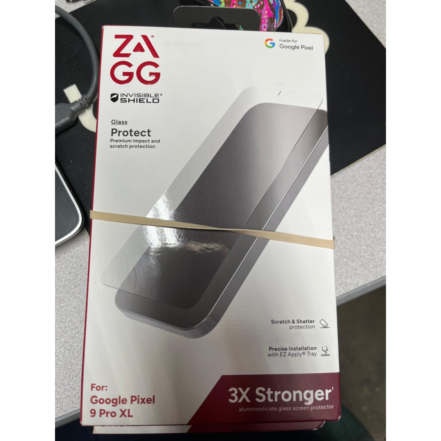 Protecteur d'écran biométrique en verre DE ZAGG pour Pixel 9 Pro XL de Google