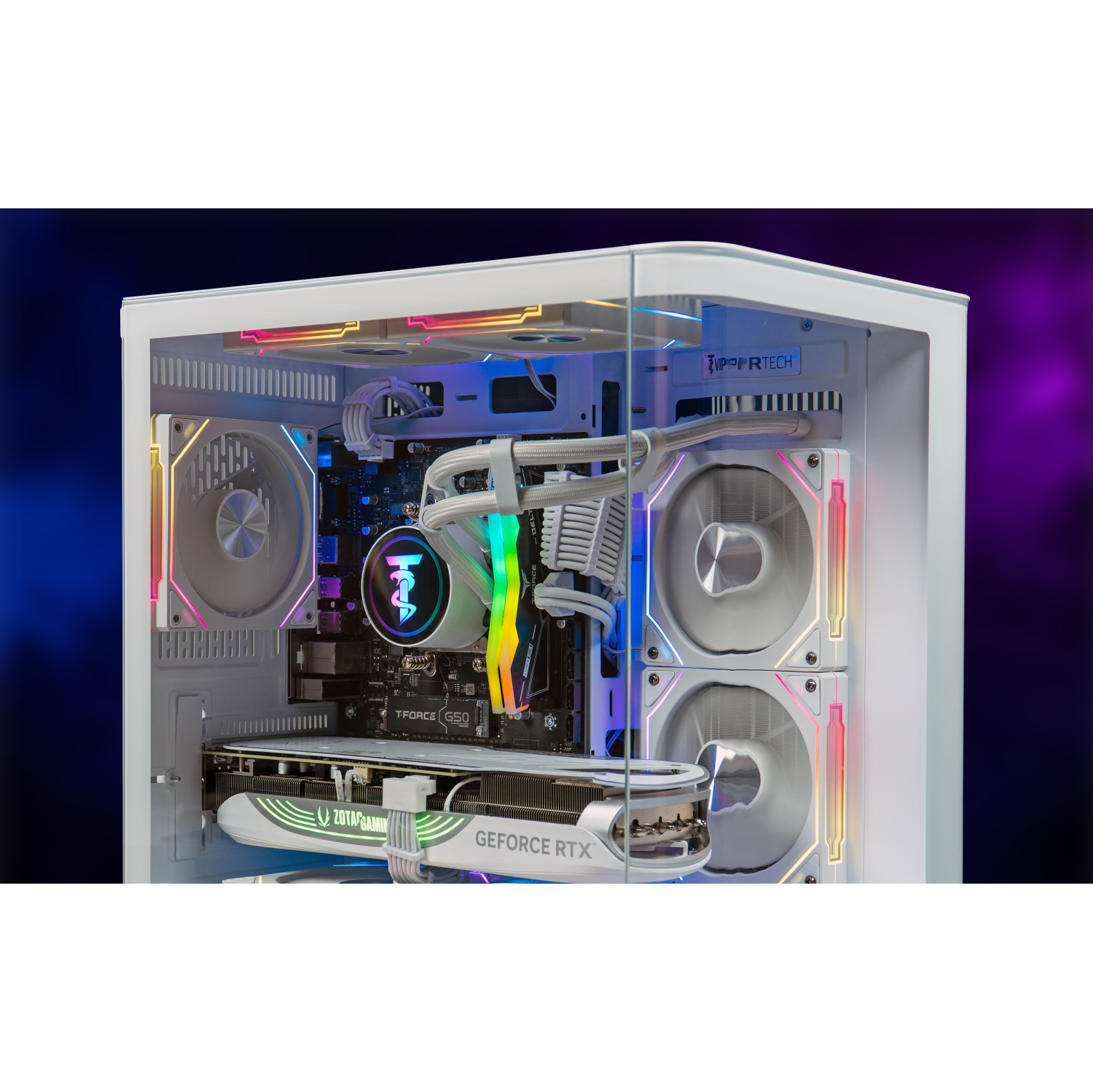 ViprTech Reaper 3.0 Liquid-Cooled PC - AMD Ryzen 7 8700F, RTX 5070 12GB, 32GB DDR5, 2TB SSD, VR-Ready, Streaming, Win 11, Gaming Desktop Computer,