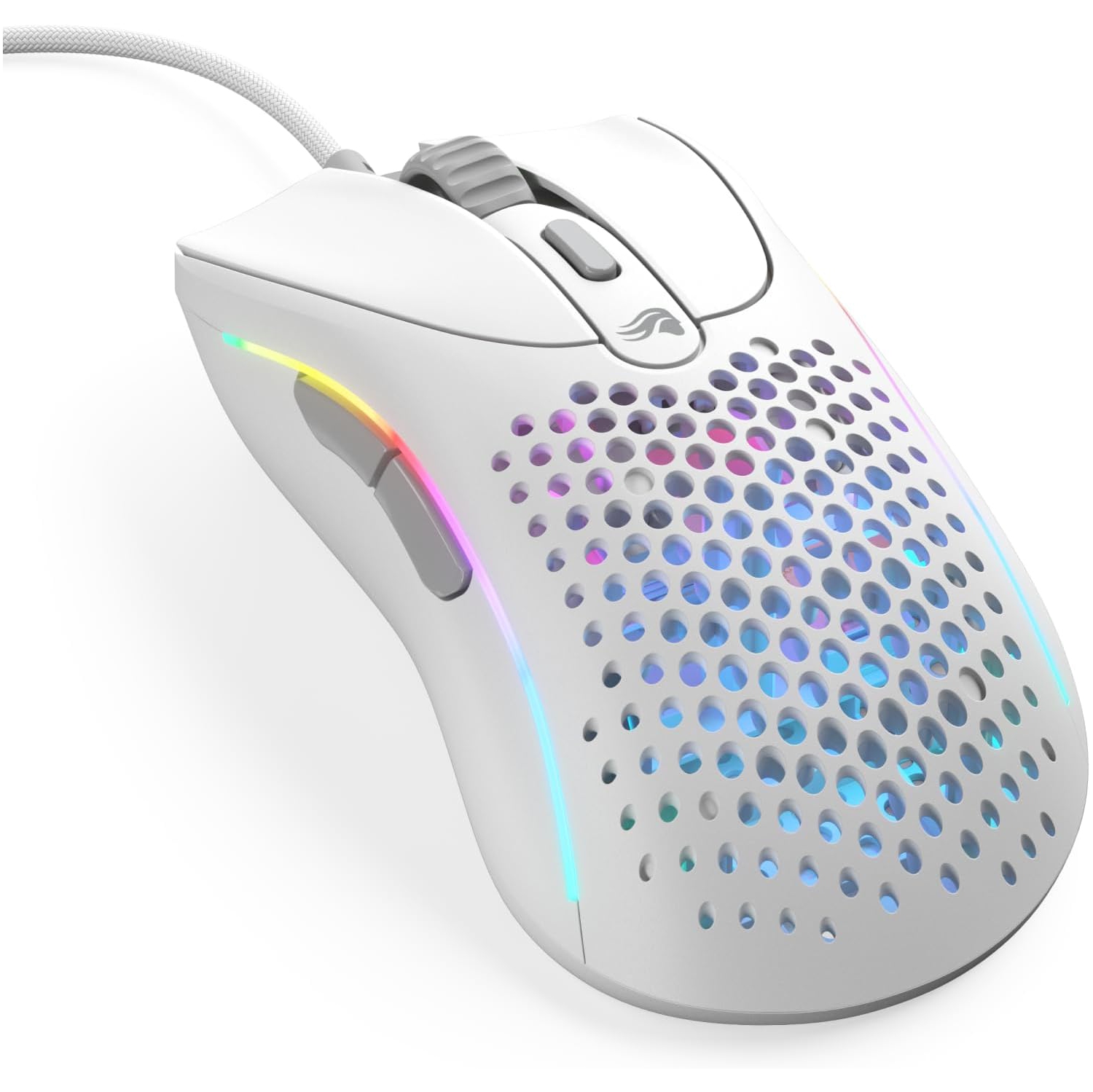 Glorious Gaming - Model D 2: Wired Ergonomic Mouse, Superlight 58g, 26K Optical Sensor, 6 Programmable Buttons, 80 Million Click Lifecycle